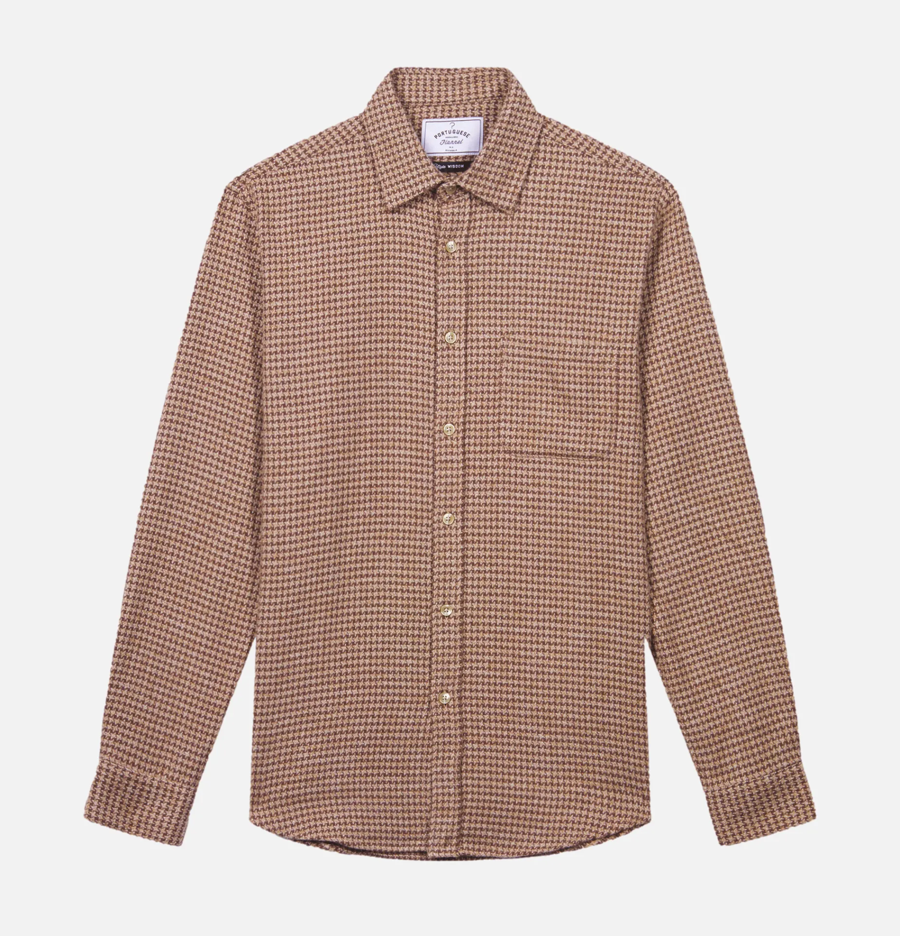 PORTUGUESE FLANNEL Abstract Shirt Brown