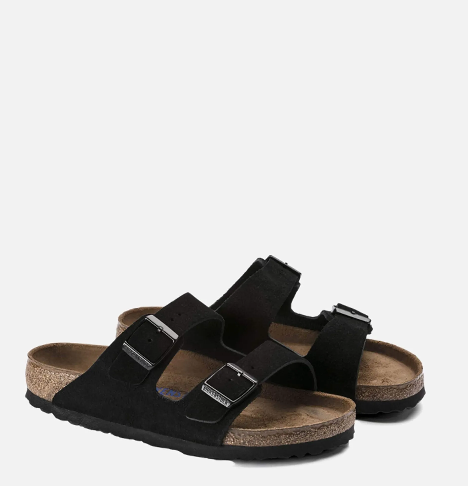 Women BIRKENSTOCK Arizona Sandals Black Suede Narrow