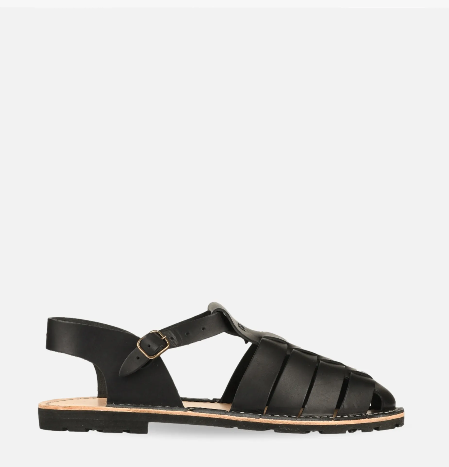 STEVE MONO Artisanal Sandal Shoes 09 Black