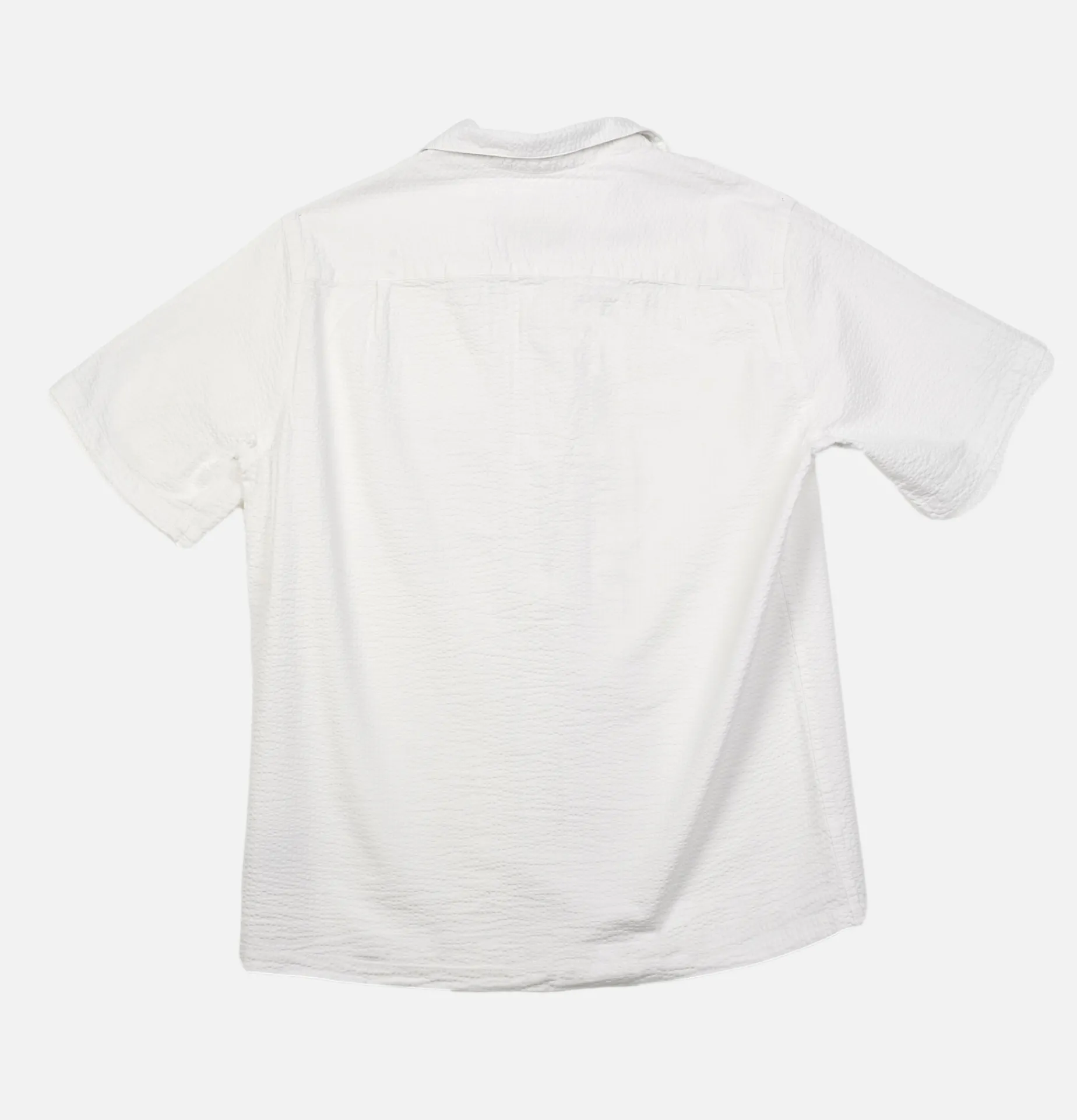 PORTUGUESE FLANNEL Atlantico Camp White Shirt