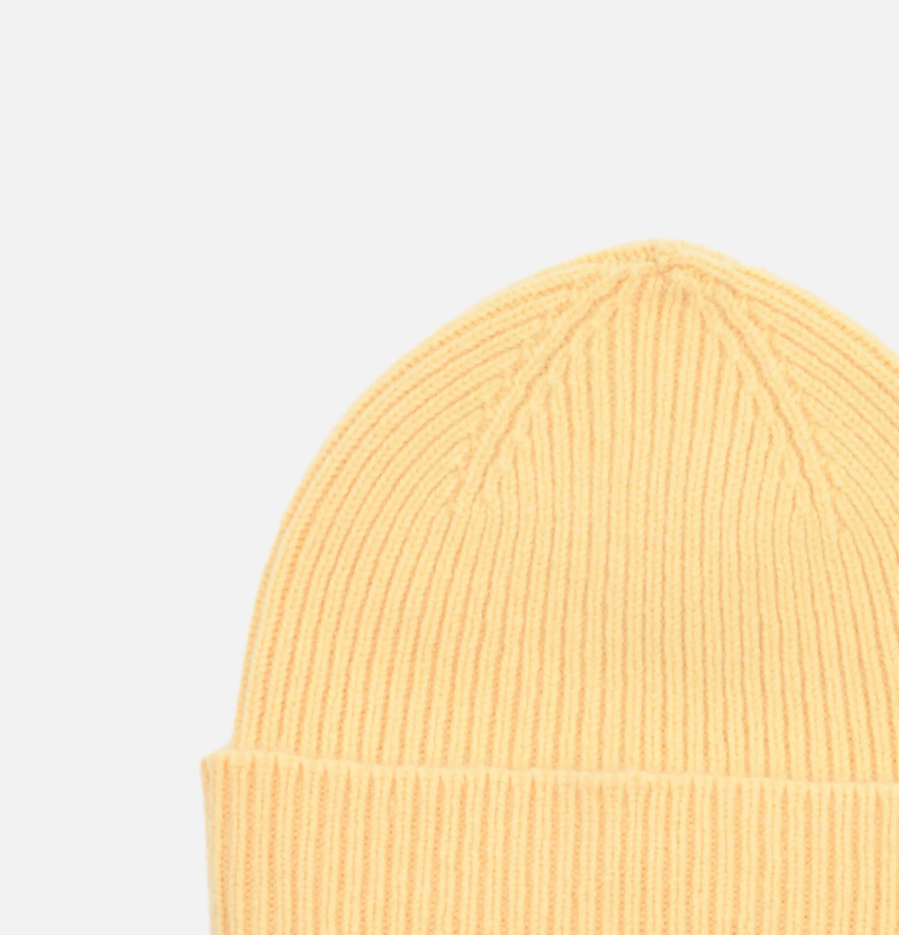 ROBERT MACKIE Barra Ribbed Hat Lemon