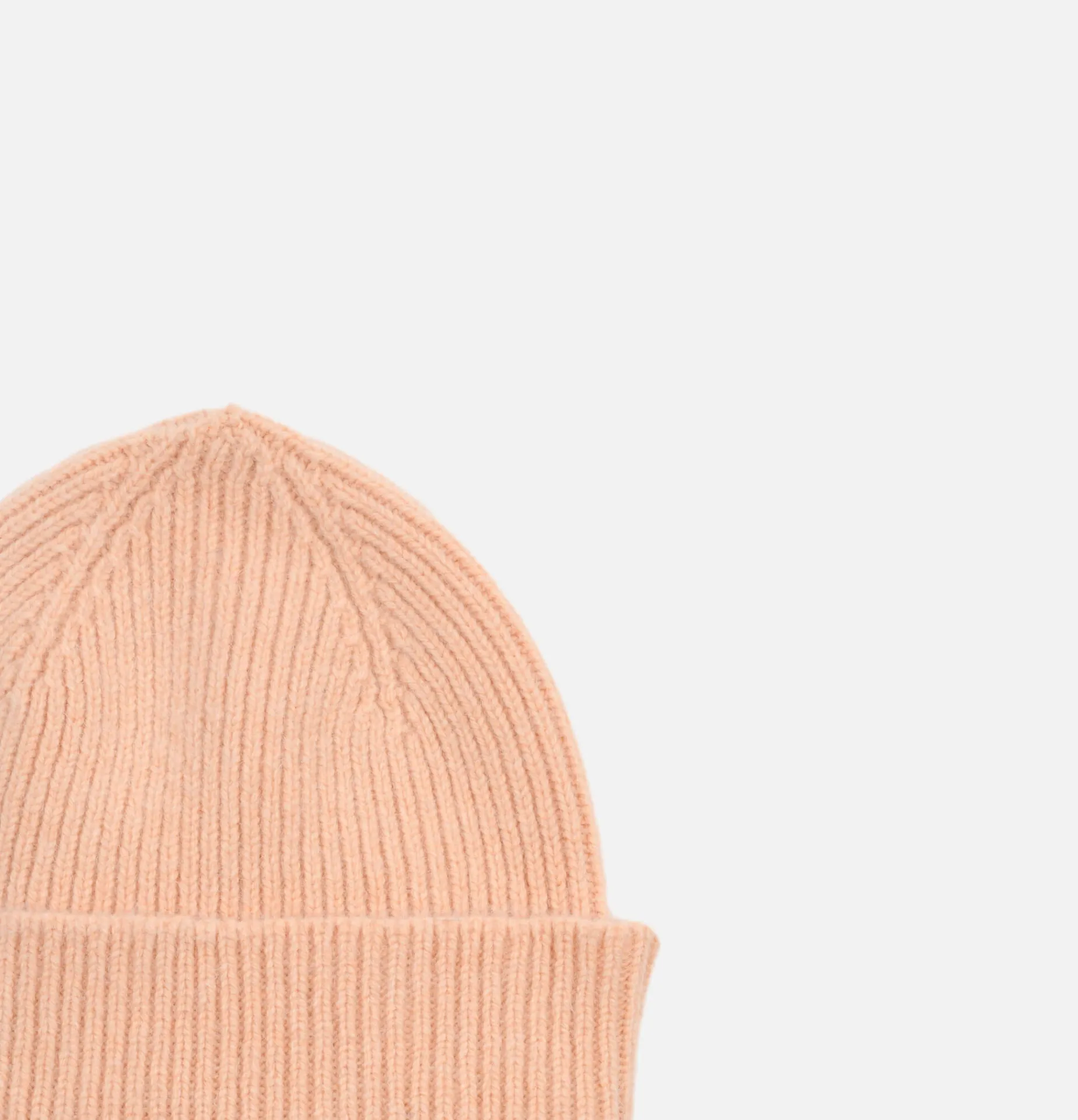 ROBERT MACKIE Barra Ribbed Hat Peach