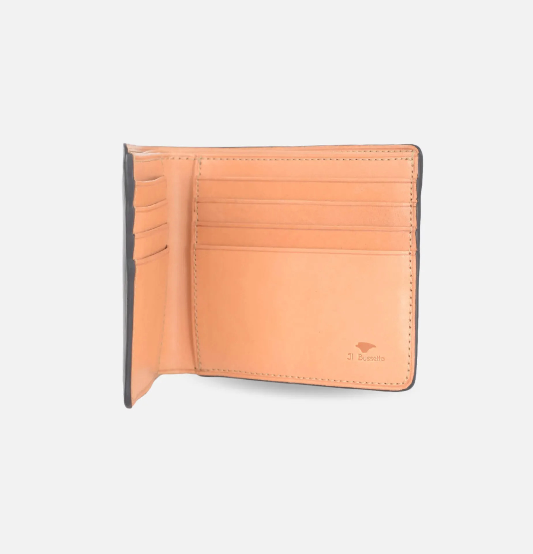 IL BUSSETTO Bi Fold Wallet Black