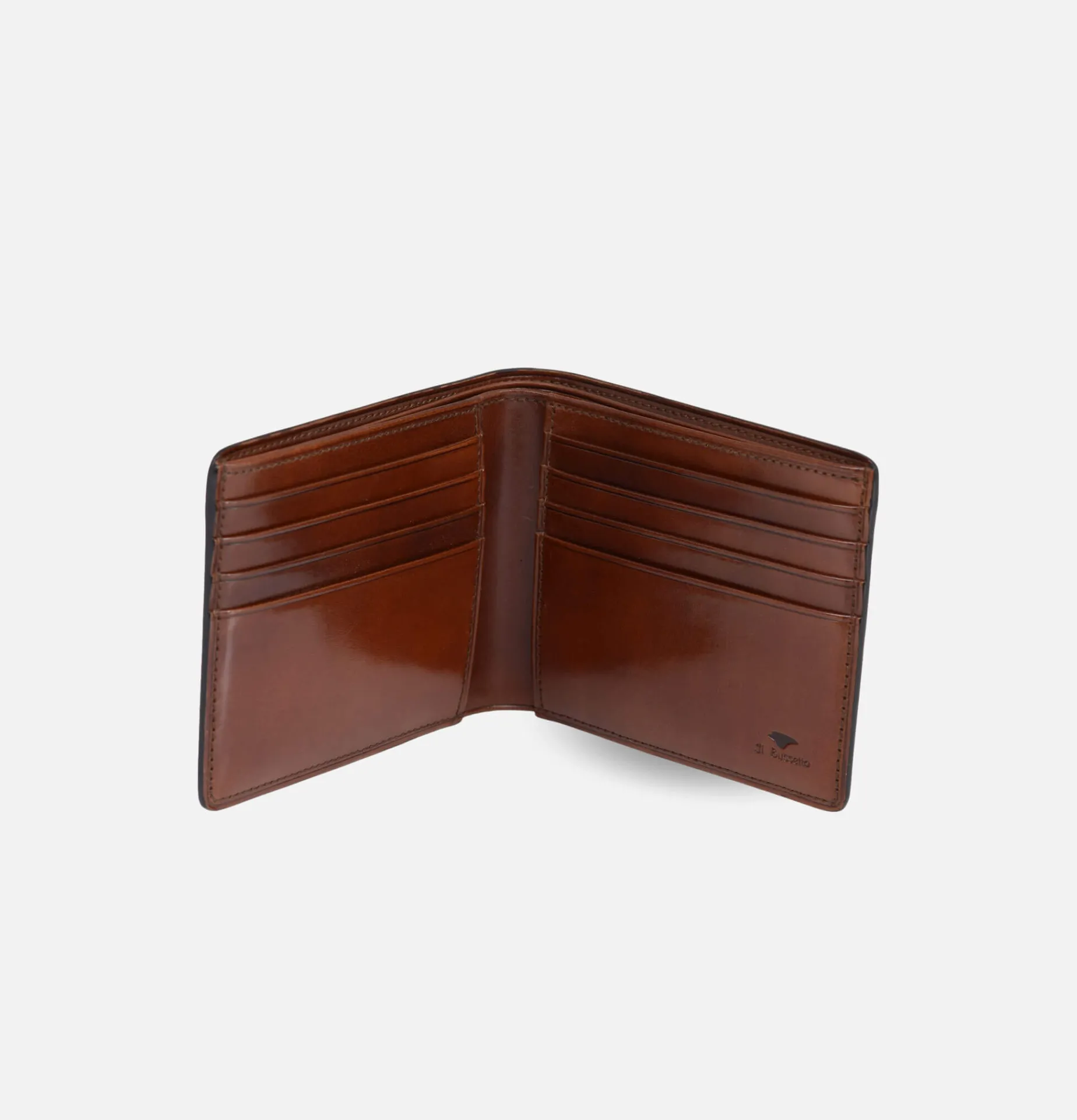 IL BUSSETTO Bi Fold Wallet Cappuccino