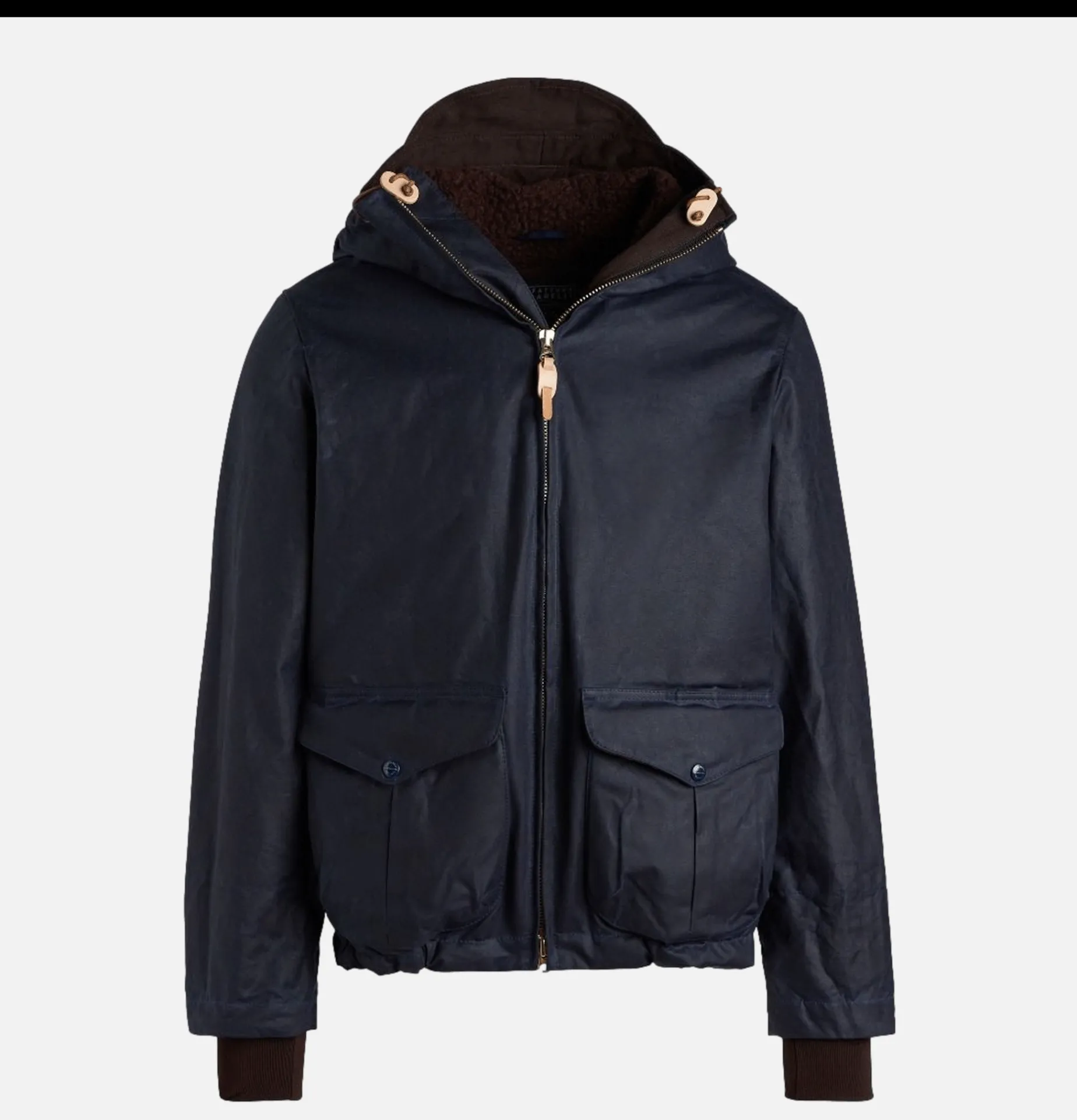 MANIFATTURA CECCARELLI Blazer Coat Waxed Navy