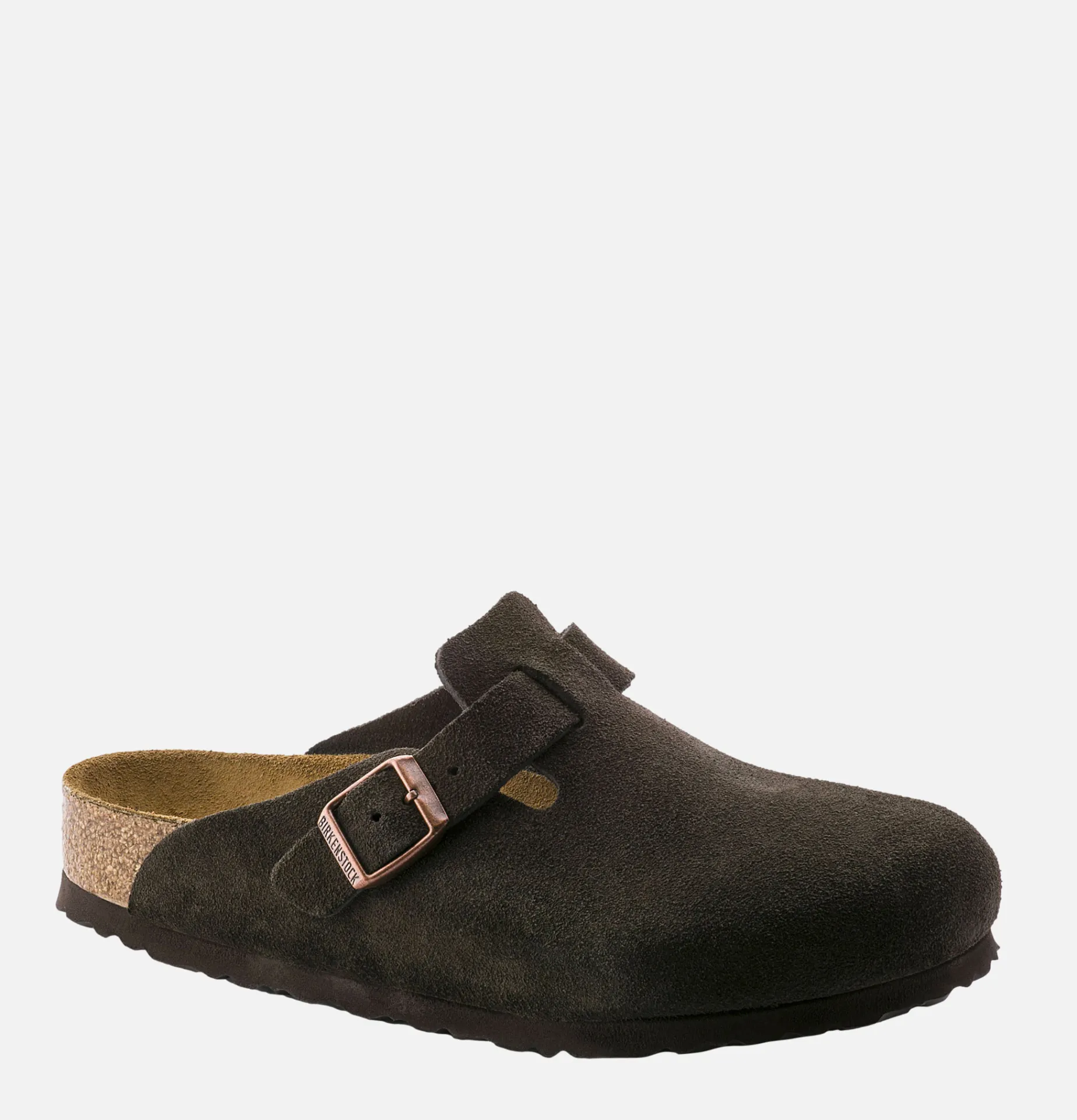 Women BIRKENSTOCK Borton Softbed Mocha Narrow