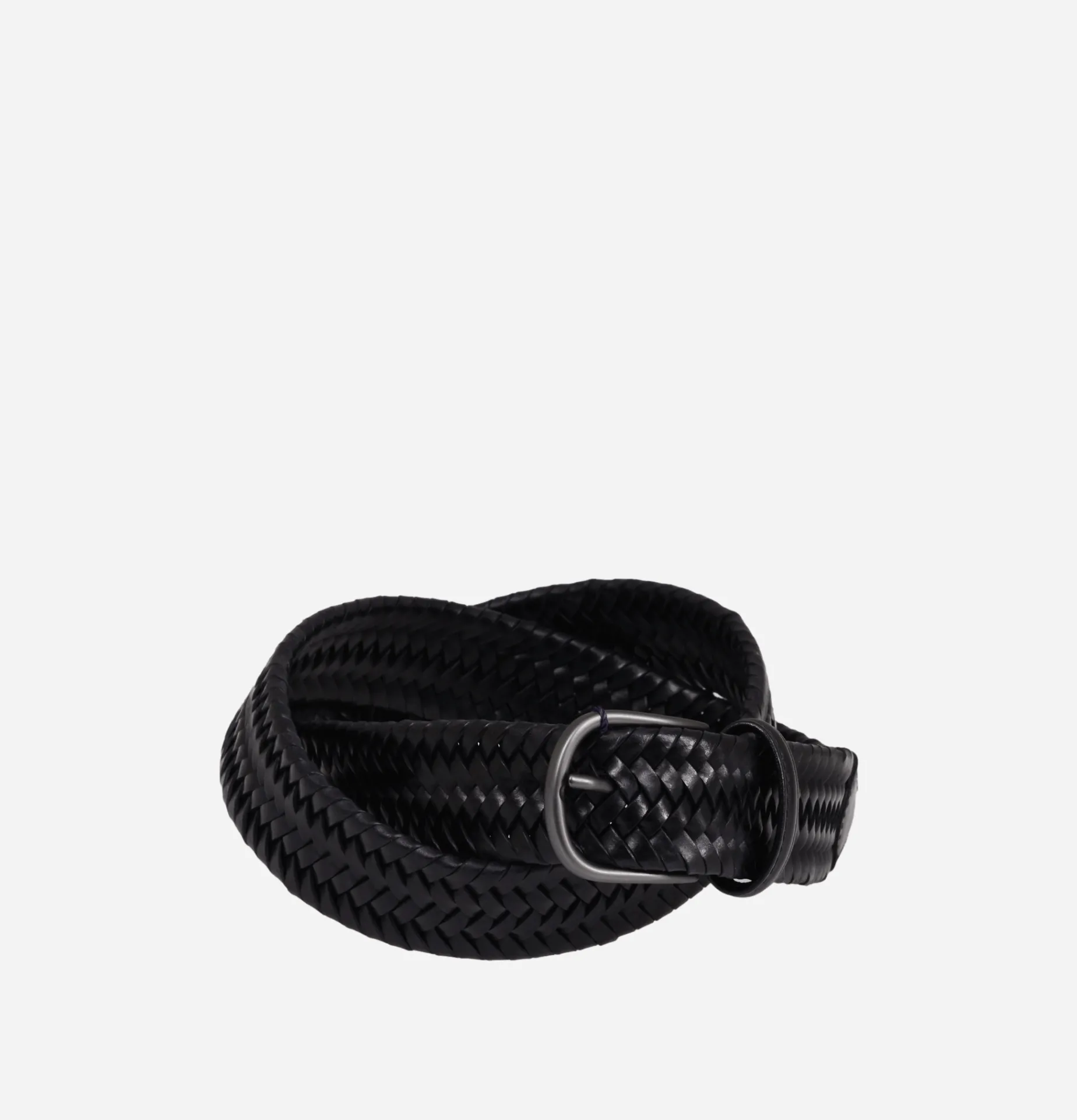 ANDERSON'S Braided Belt Black