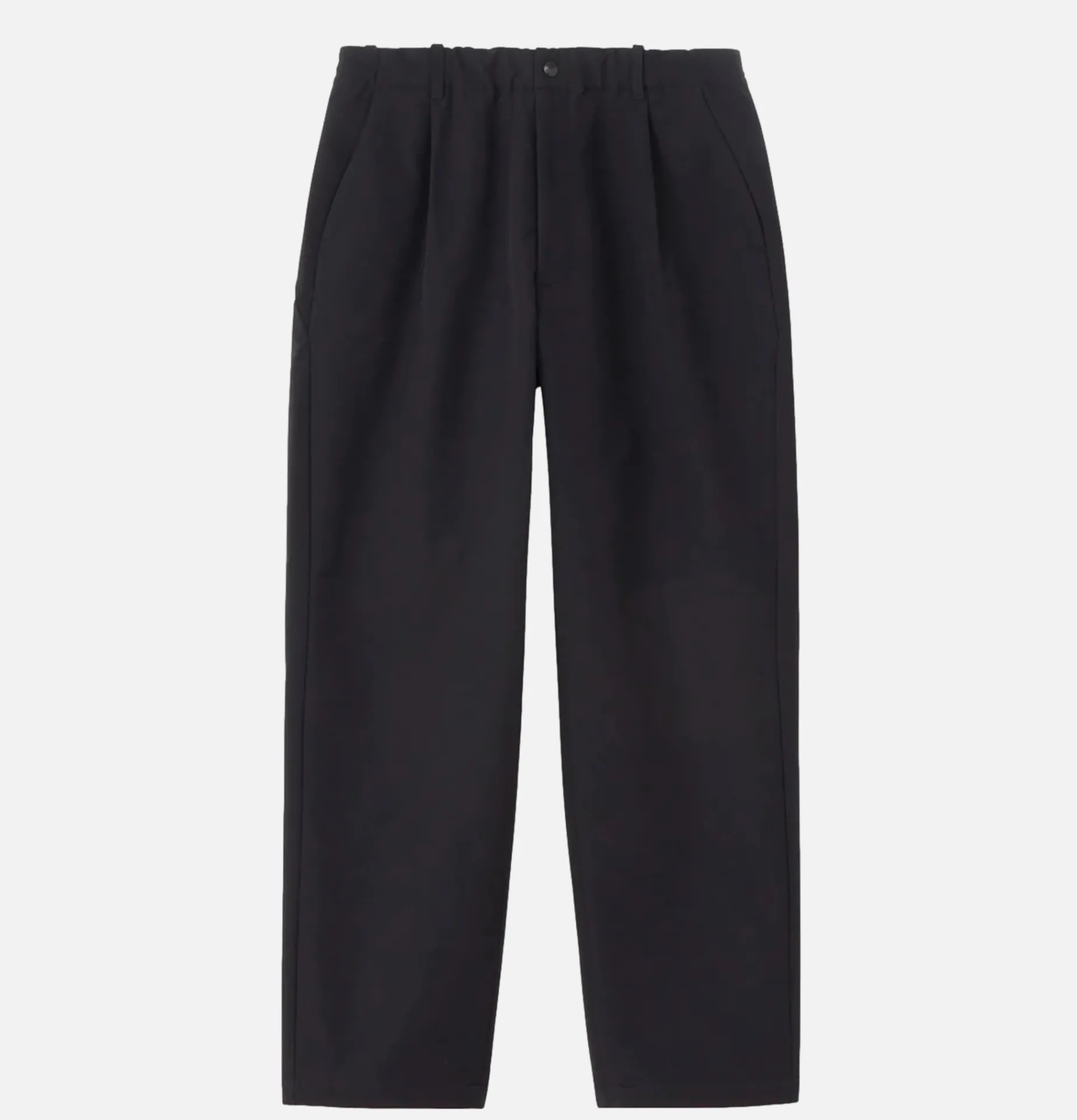 GOLDWIN Brushed Back One Tuck Pant Black