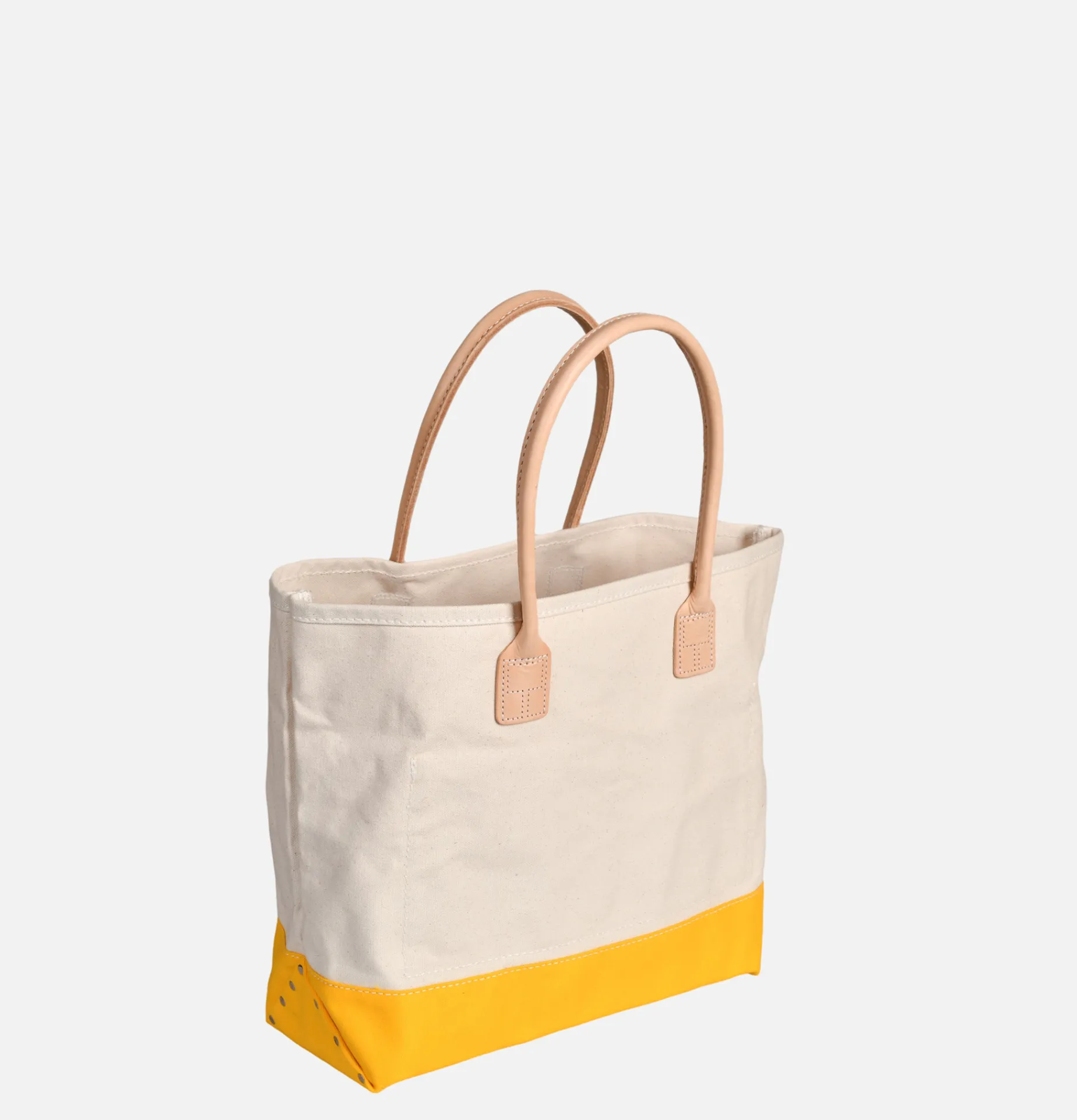 HERITAGE LEATHER COMPANY Canvas Day Tote Bag Yellow