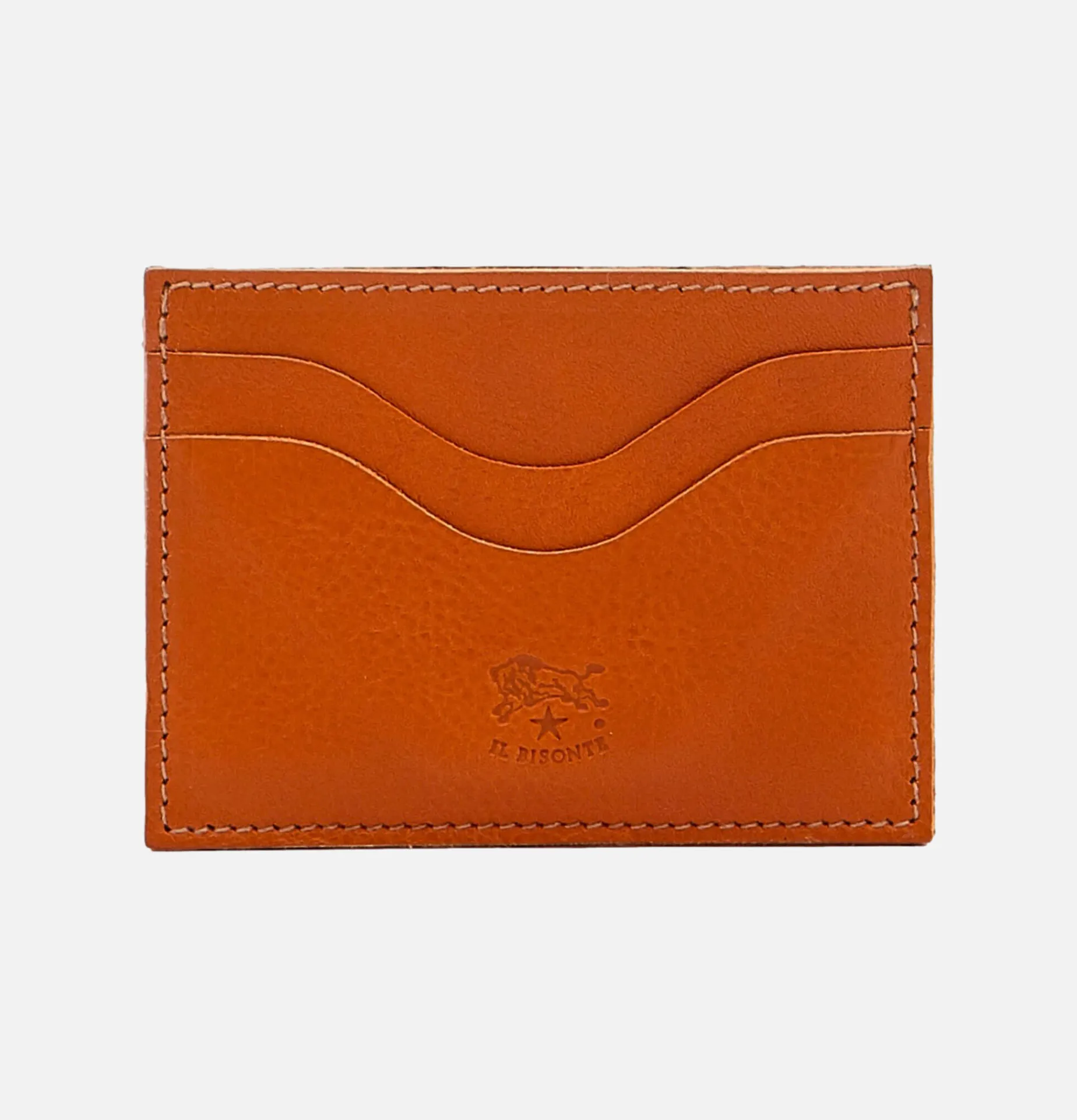 IL BISONTE Card Case Caramel