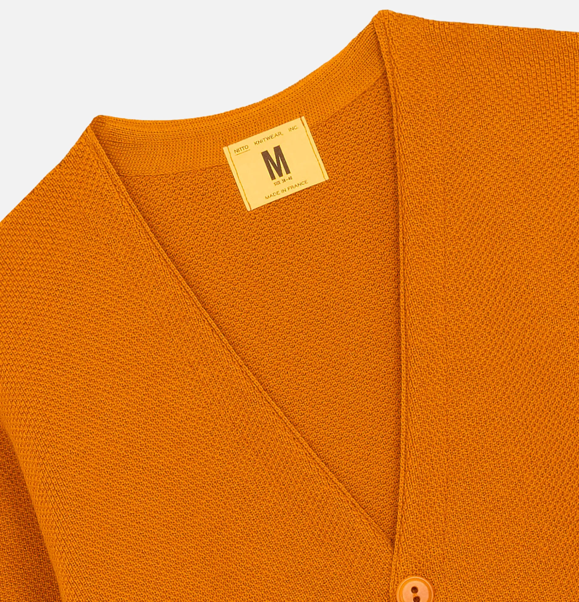 NITTO KNITWEAR Cardigan Youri Merino Ocre