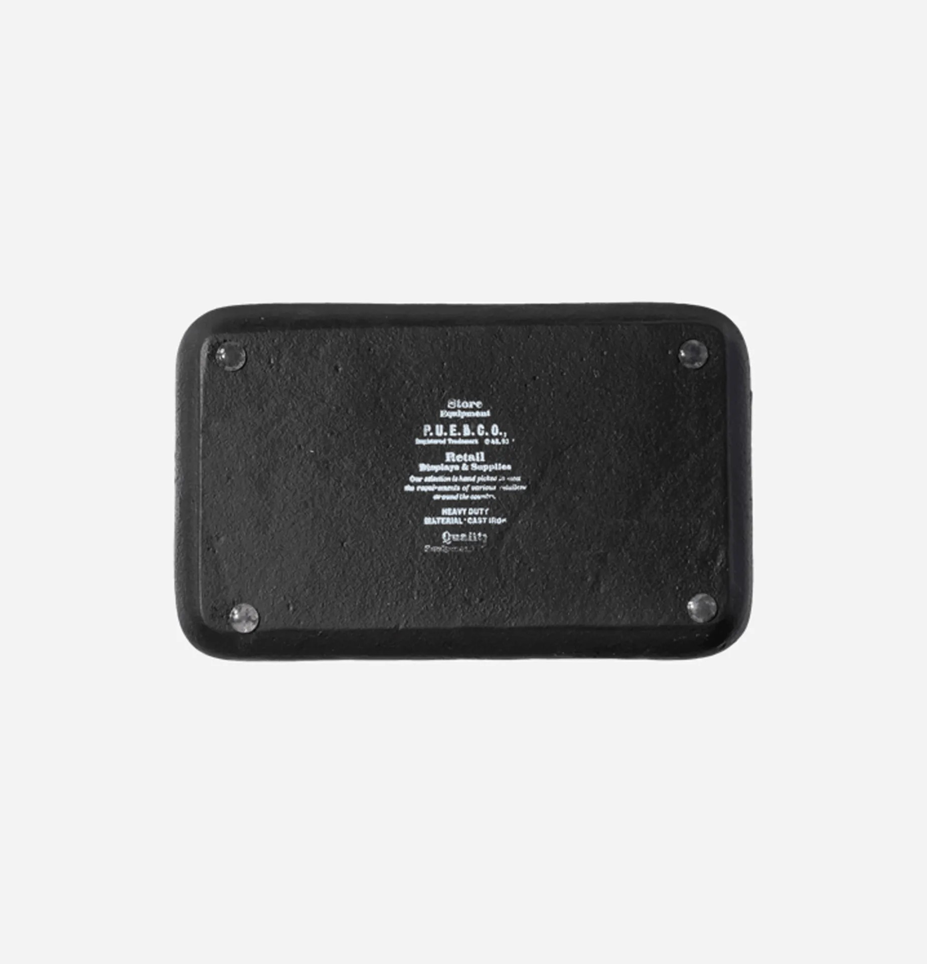 PUEBCO Cast Iron Tray Black