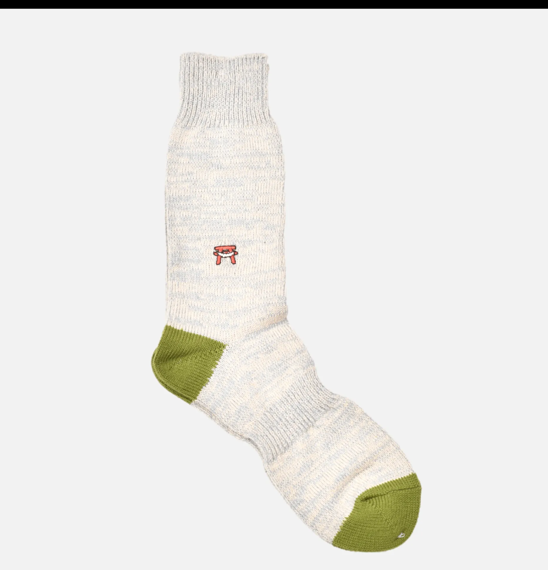 ANONYMOUS ISM Chaussettes Embroidery Green