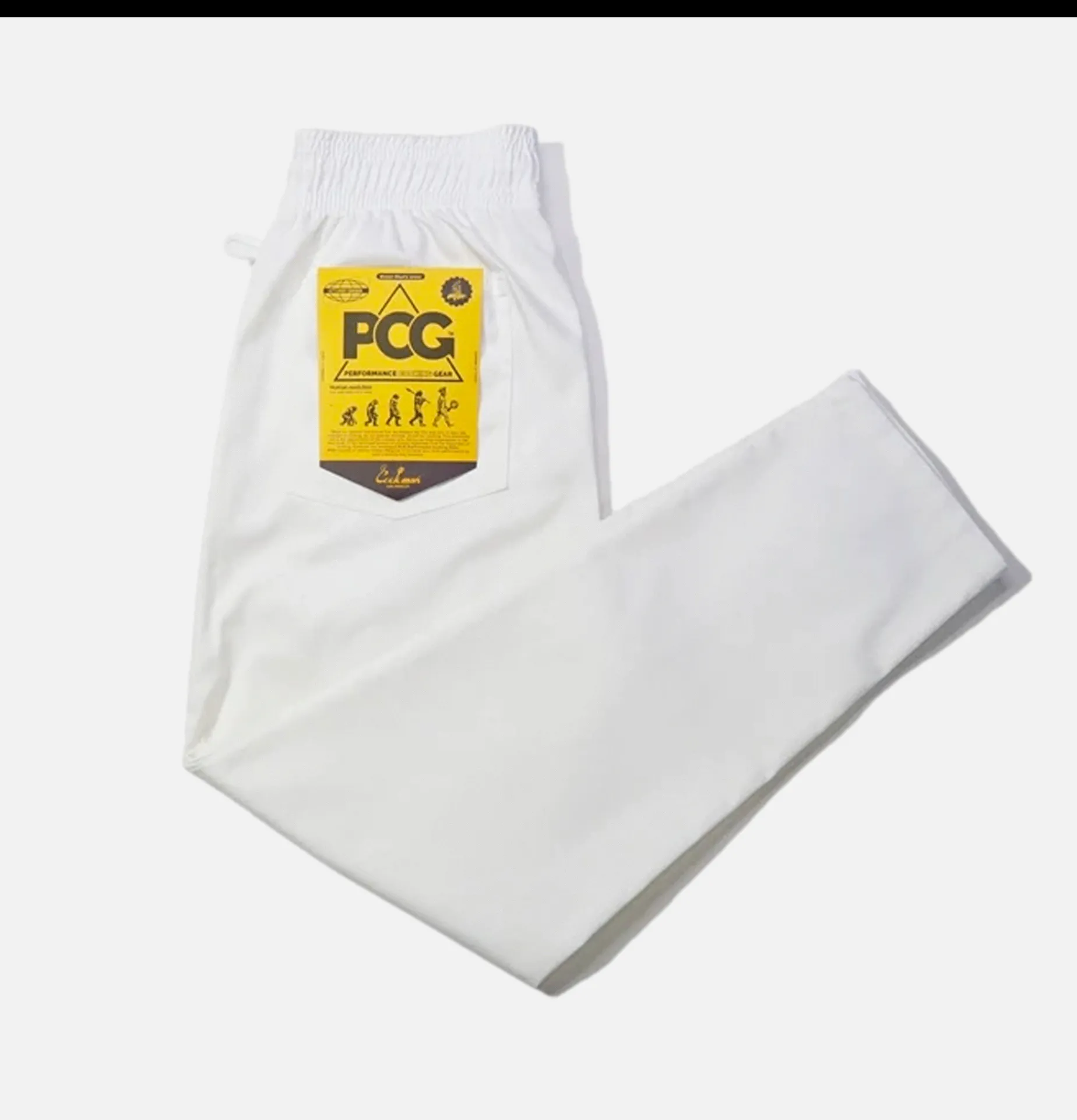 COOKMAN Chef Pant Bloom White