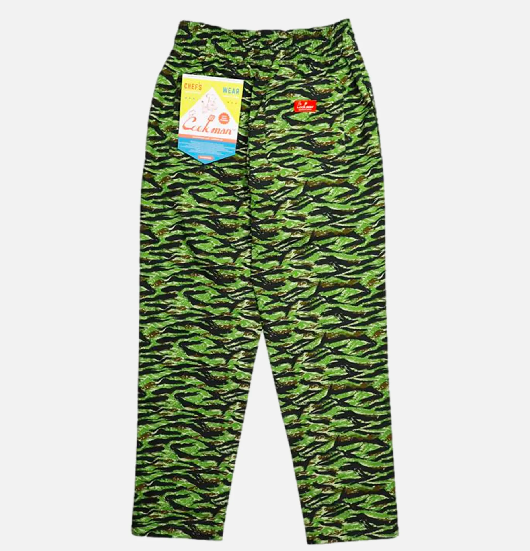 COOKMAN Chef Pant Camo Green