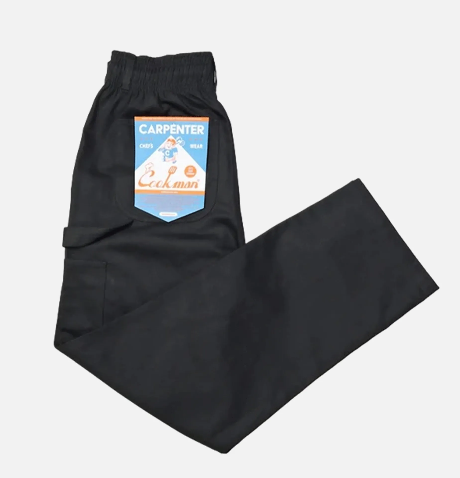 COOKMAN Chef Pant Carpenter Black