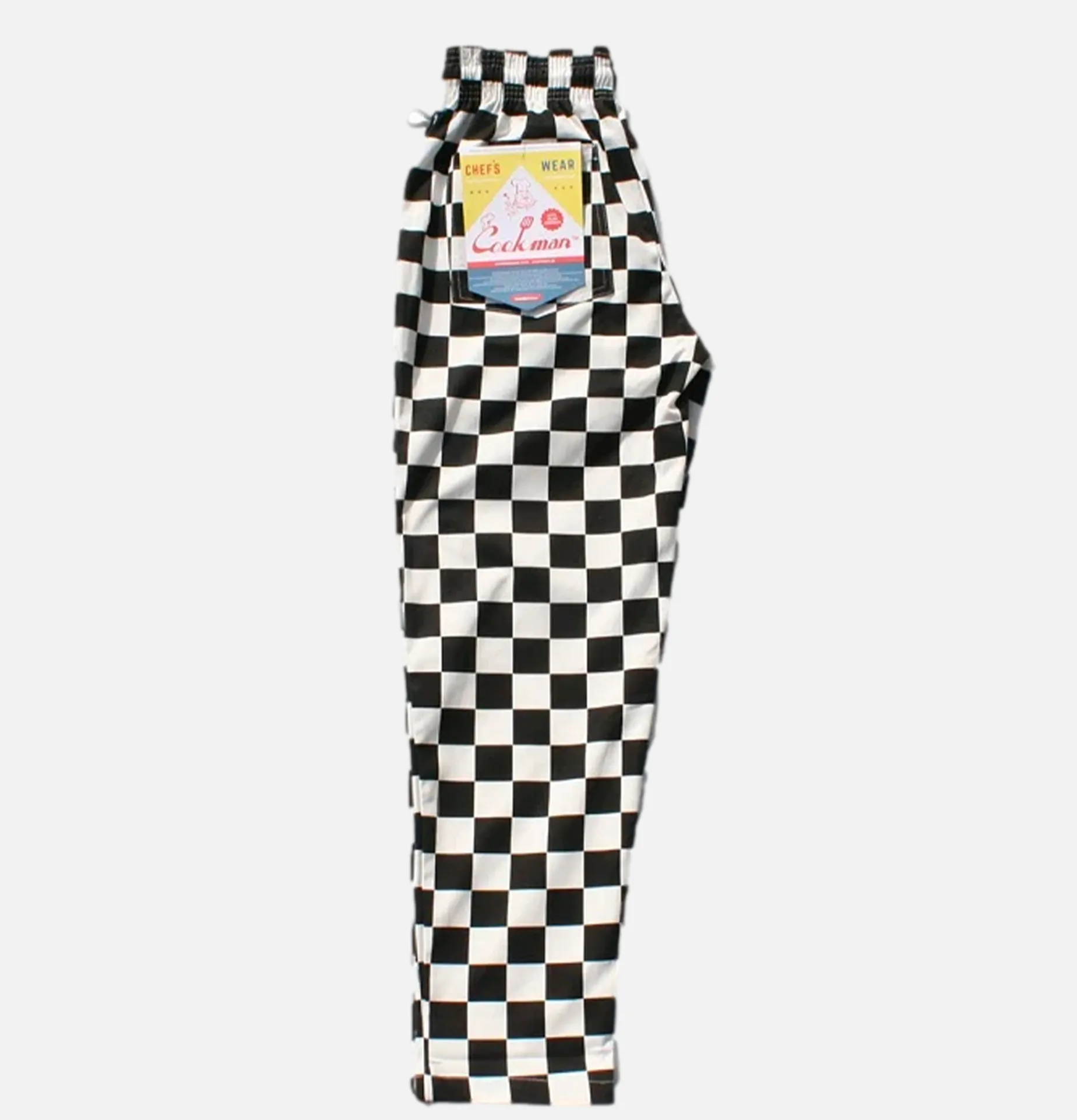 COOKMAN Chef Pant Checker Black