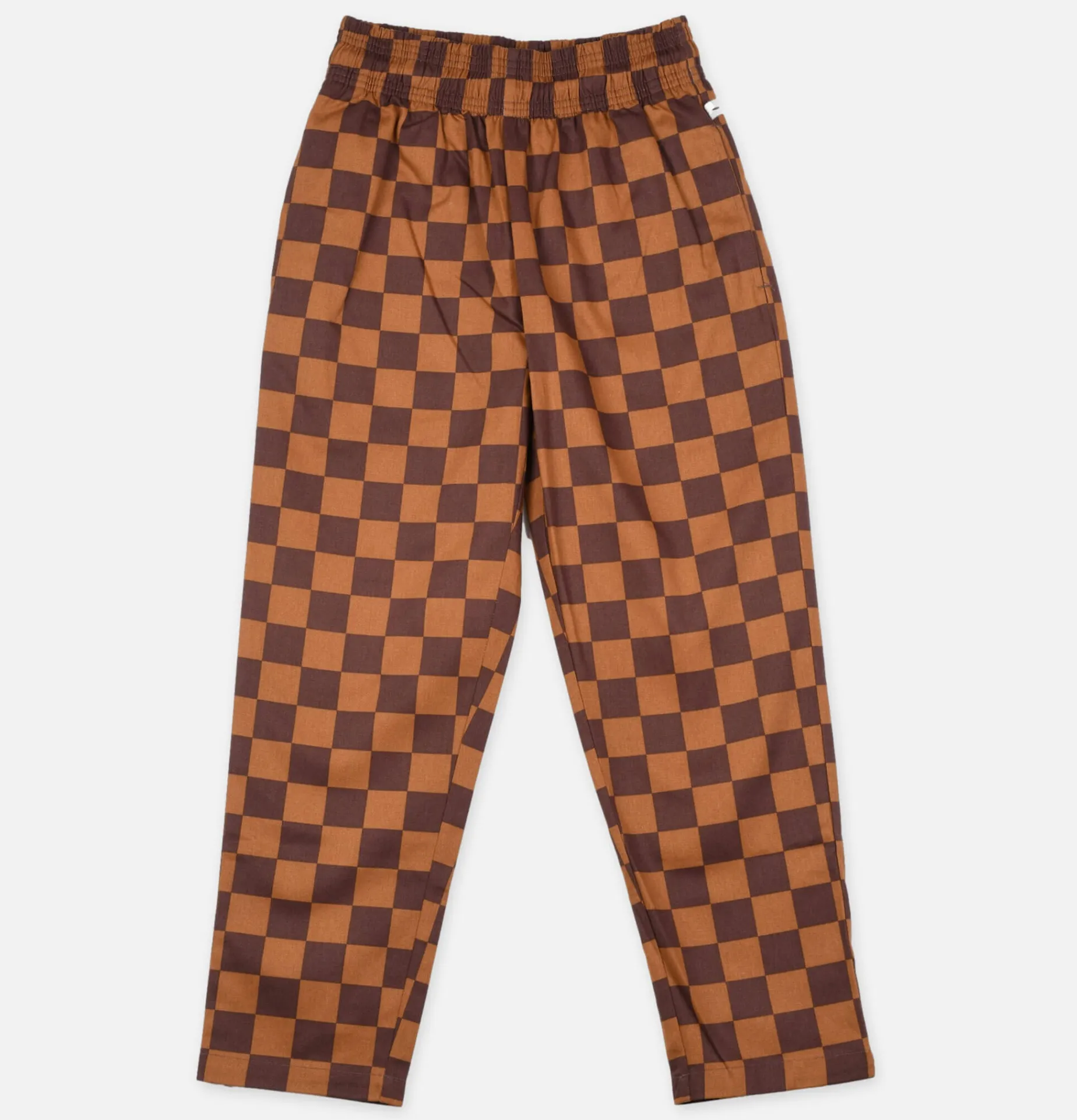 COOKMAN Chef Pant Checker Brown