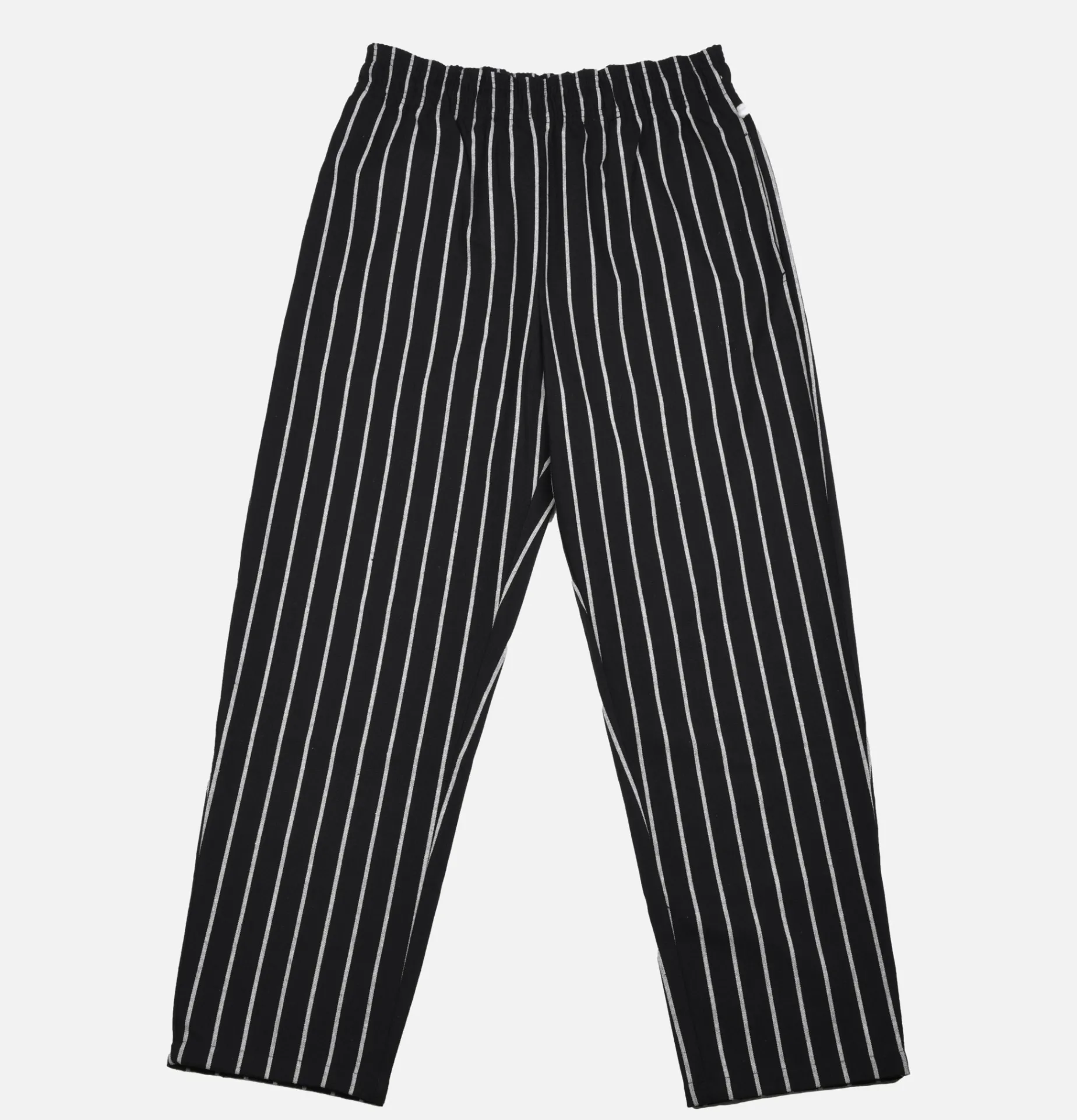 COOKMAN Chef Pant Duck Stripe Black