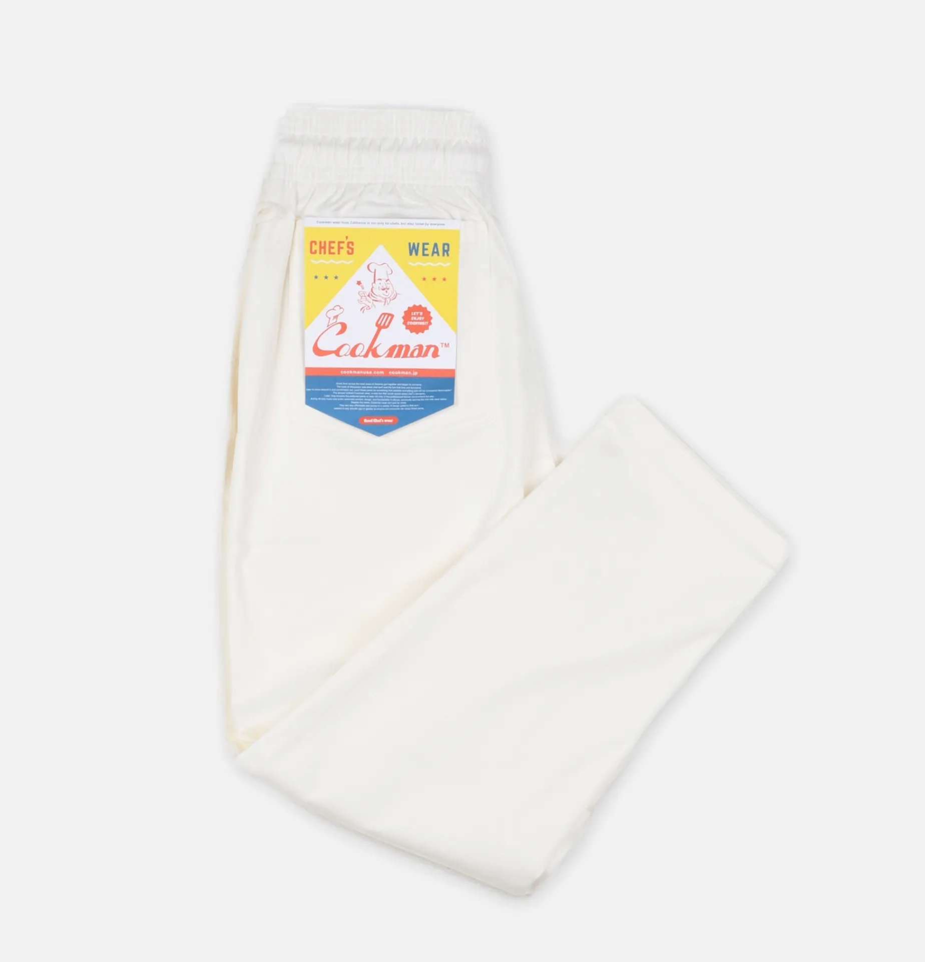 COOKMAN Chef Pant Fry White