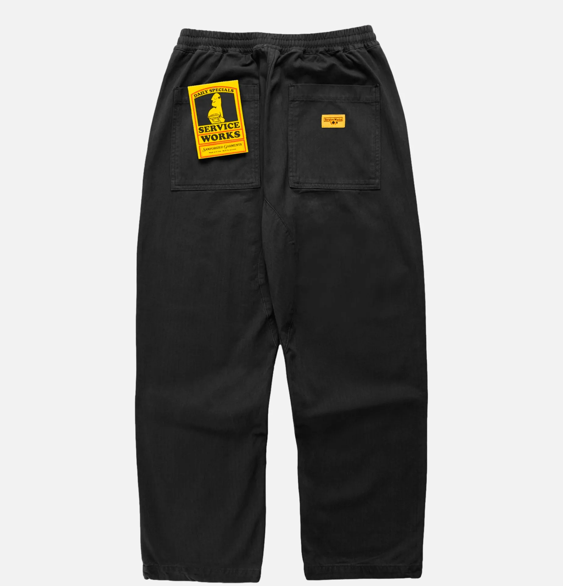 SERVICE WORKS Chef Pant Herringbone Black