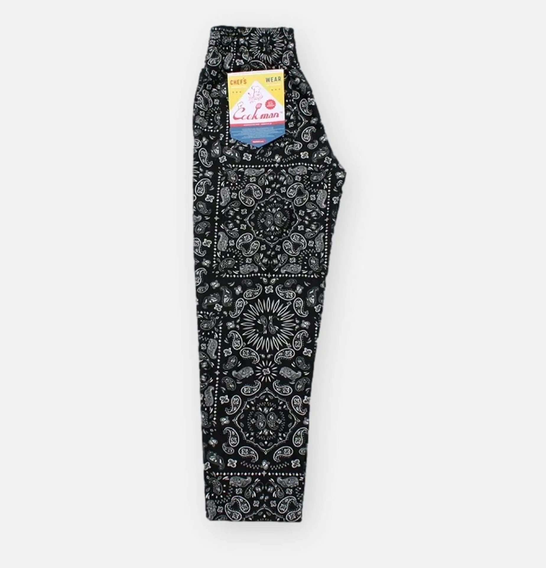 COOKMAN Chef Pant Paisley Black