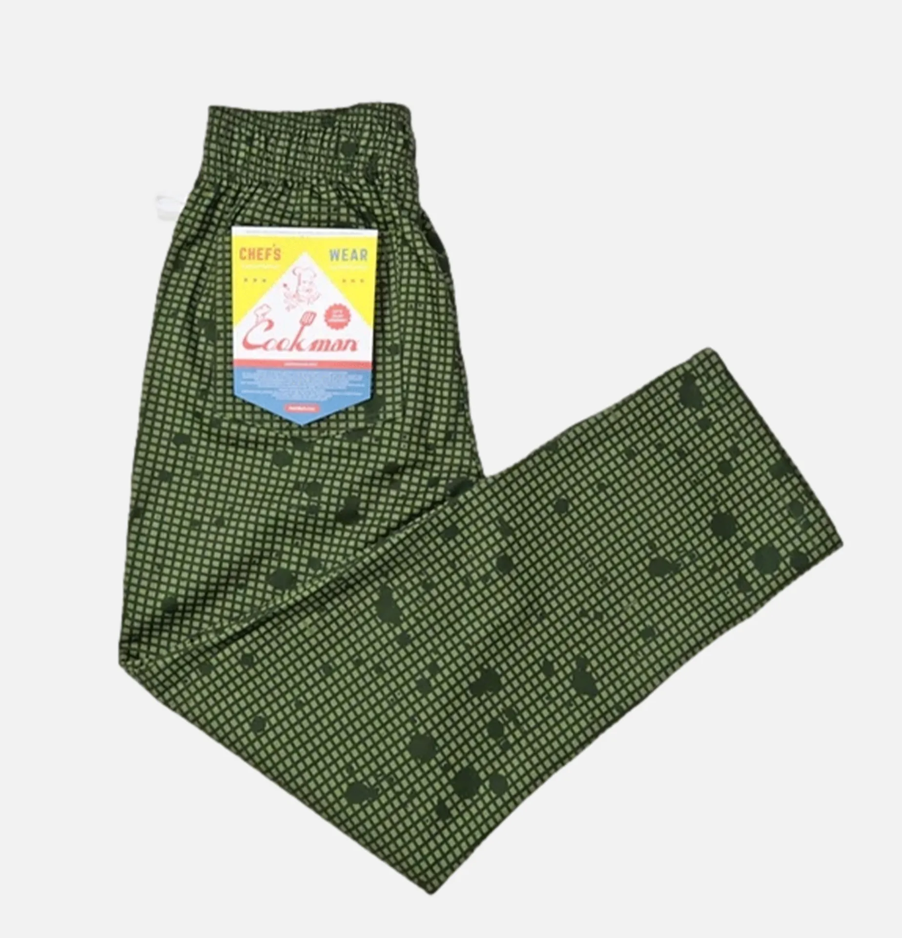 COOKMAN Chef Pant Splash Camo Olive