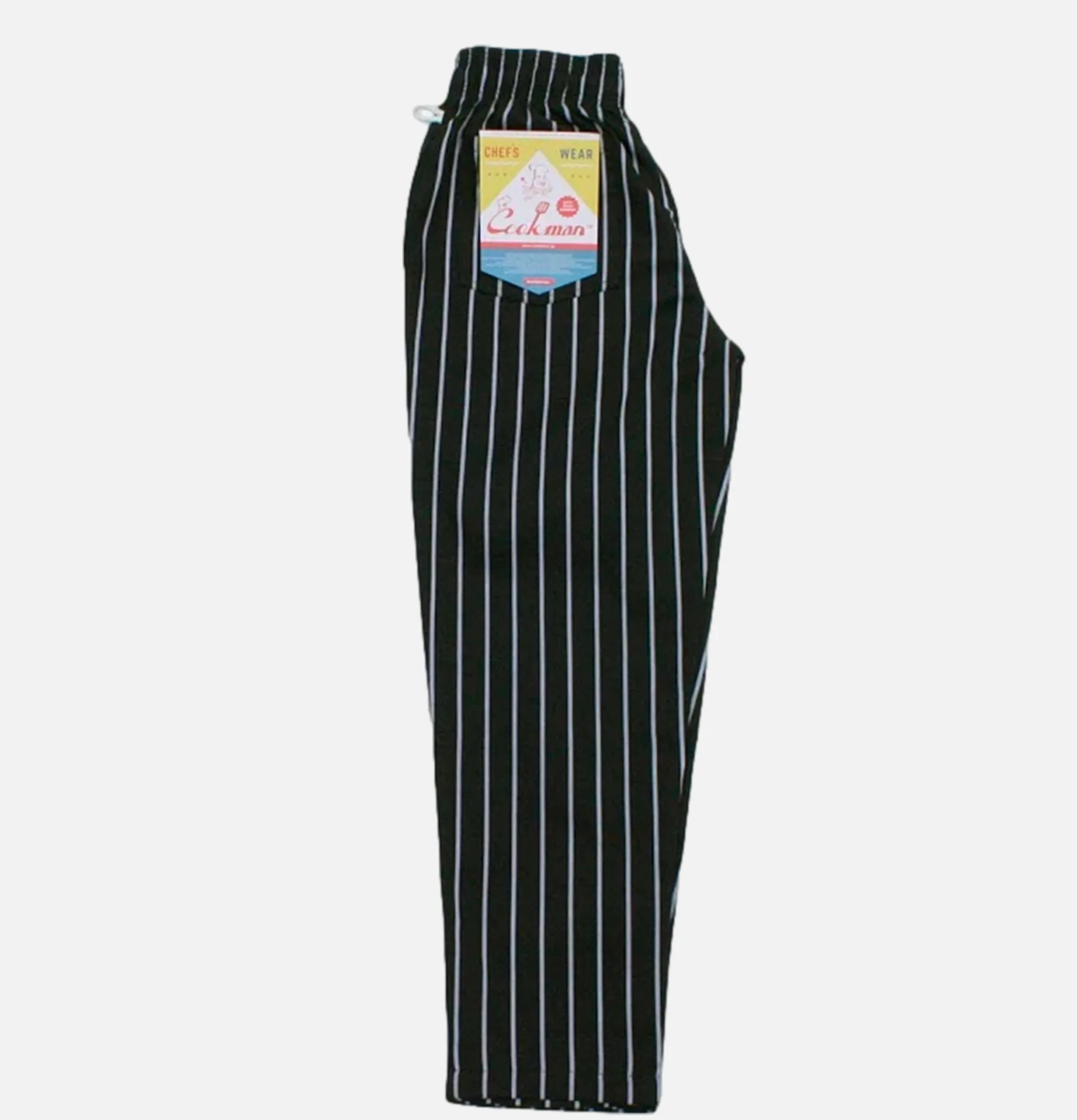 COOKMAN Chef Pant Stripe Black