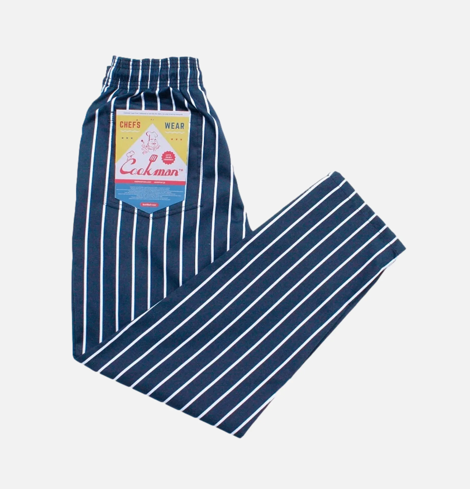 COOKMAN Chef Pant Stripe Navy