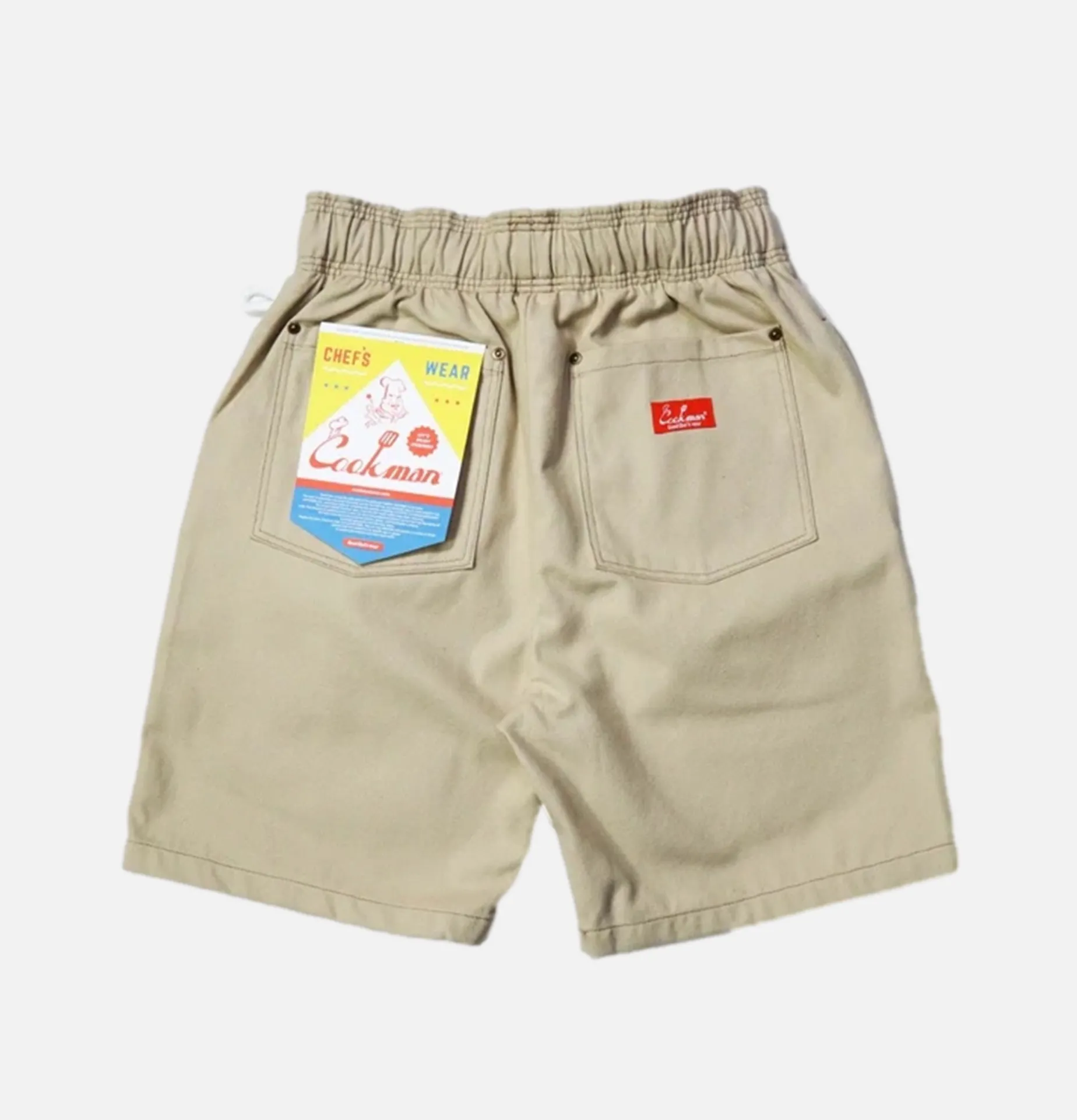 COOKMAN Chef Short Front Pocket Beige