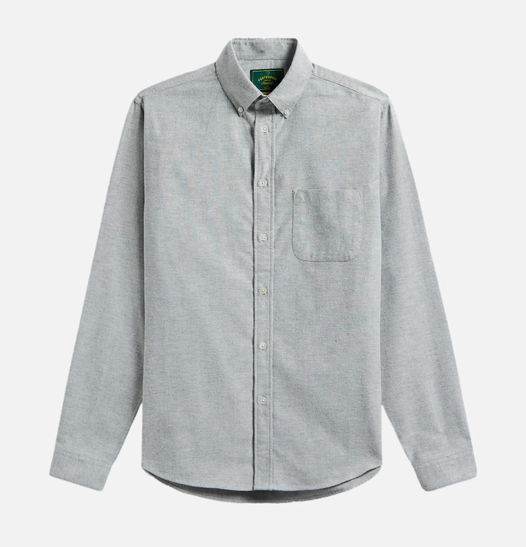 PORTUGUESE FLANNEL Chemise Brushed Oxford Green