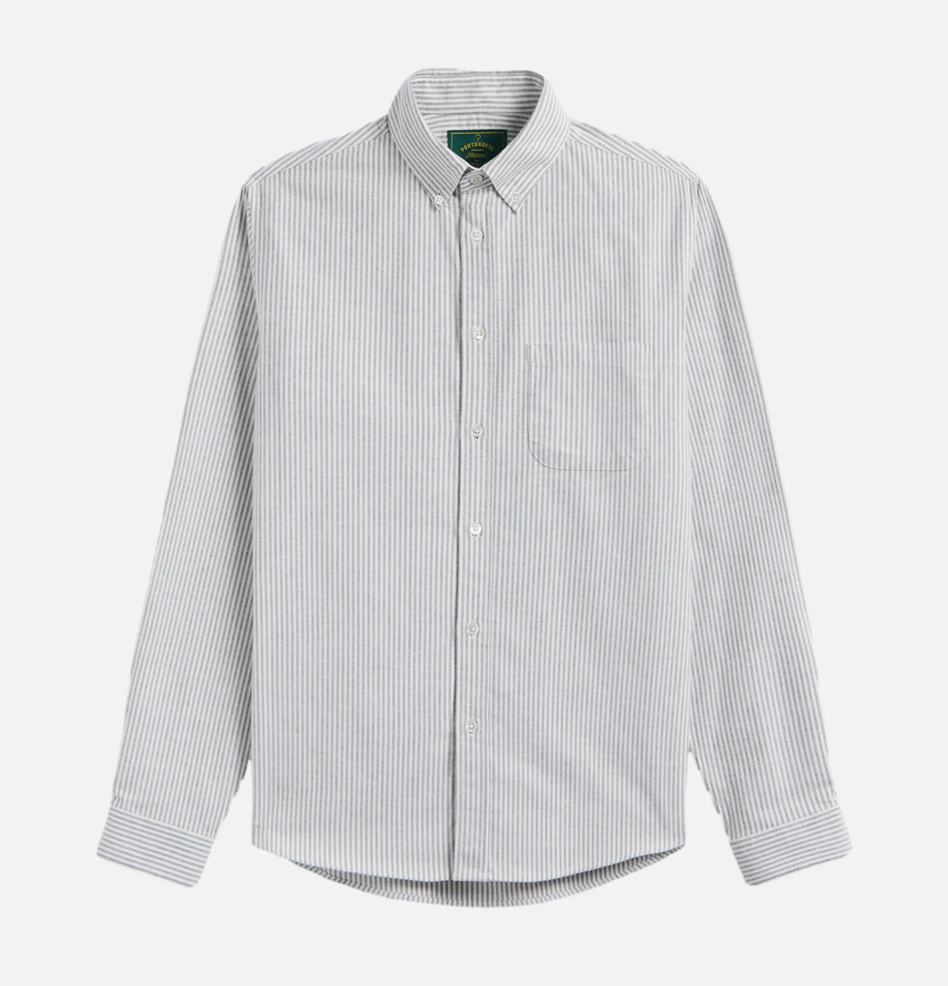 PORTUGUESE FLANNEL Chemise Oxford Stripe Green