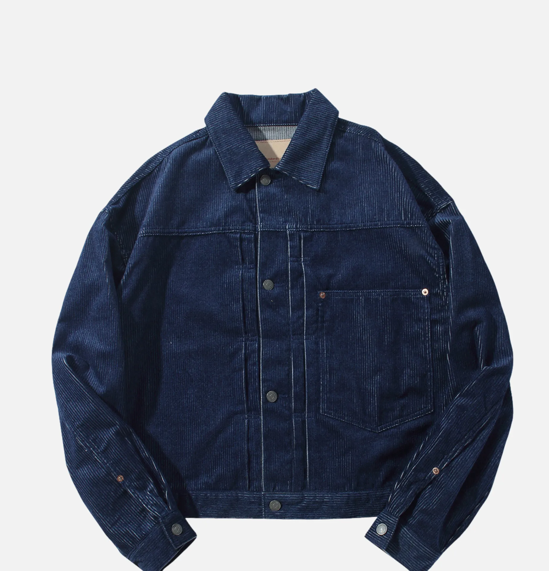 STANDARD TYPES Corduroy Collar Jacket Denim