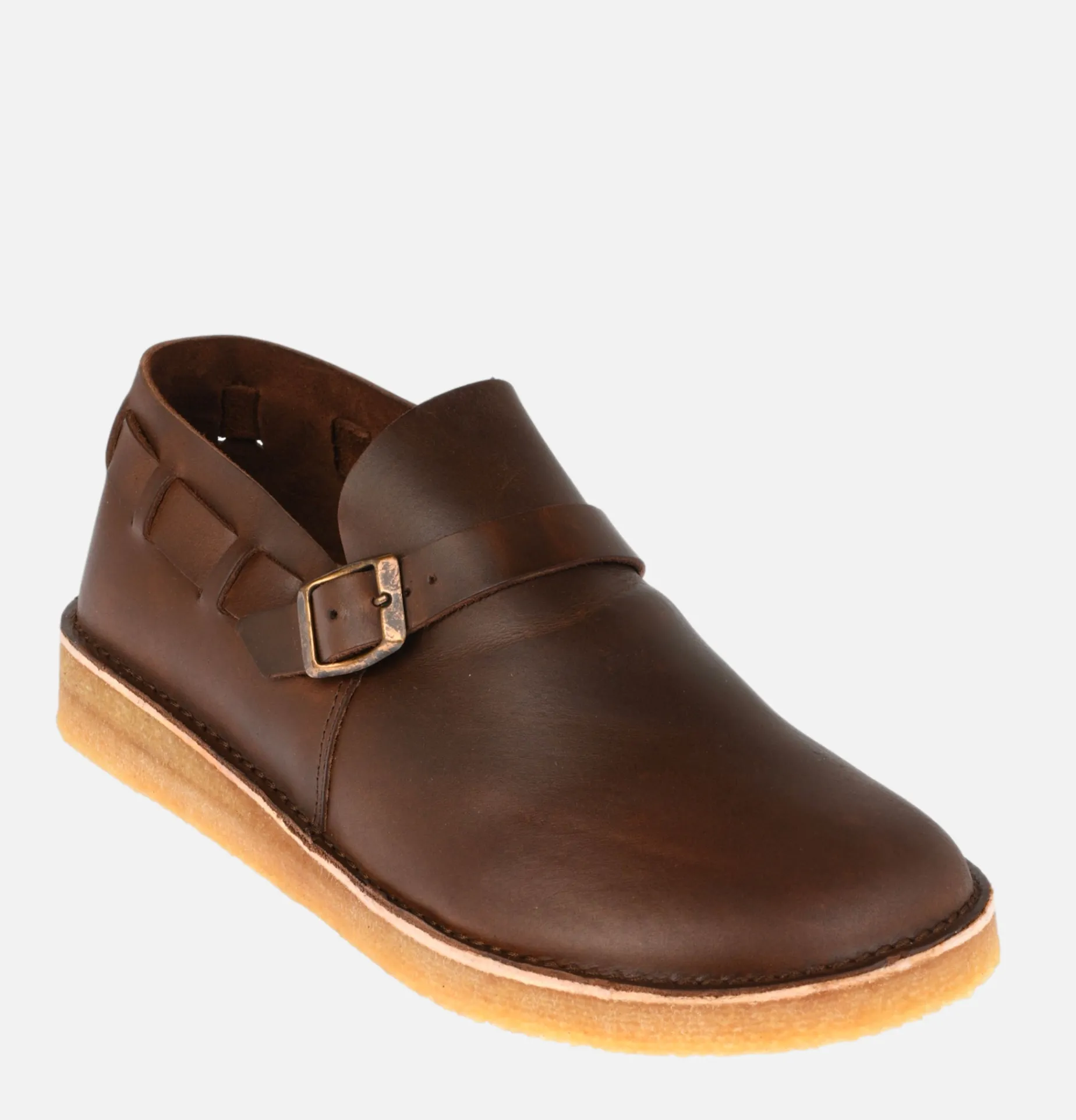 YOGI FOOTWEAR Corso Buckle Monk Shoe Brown