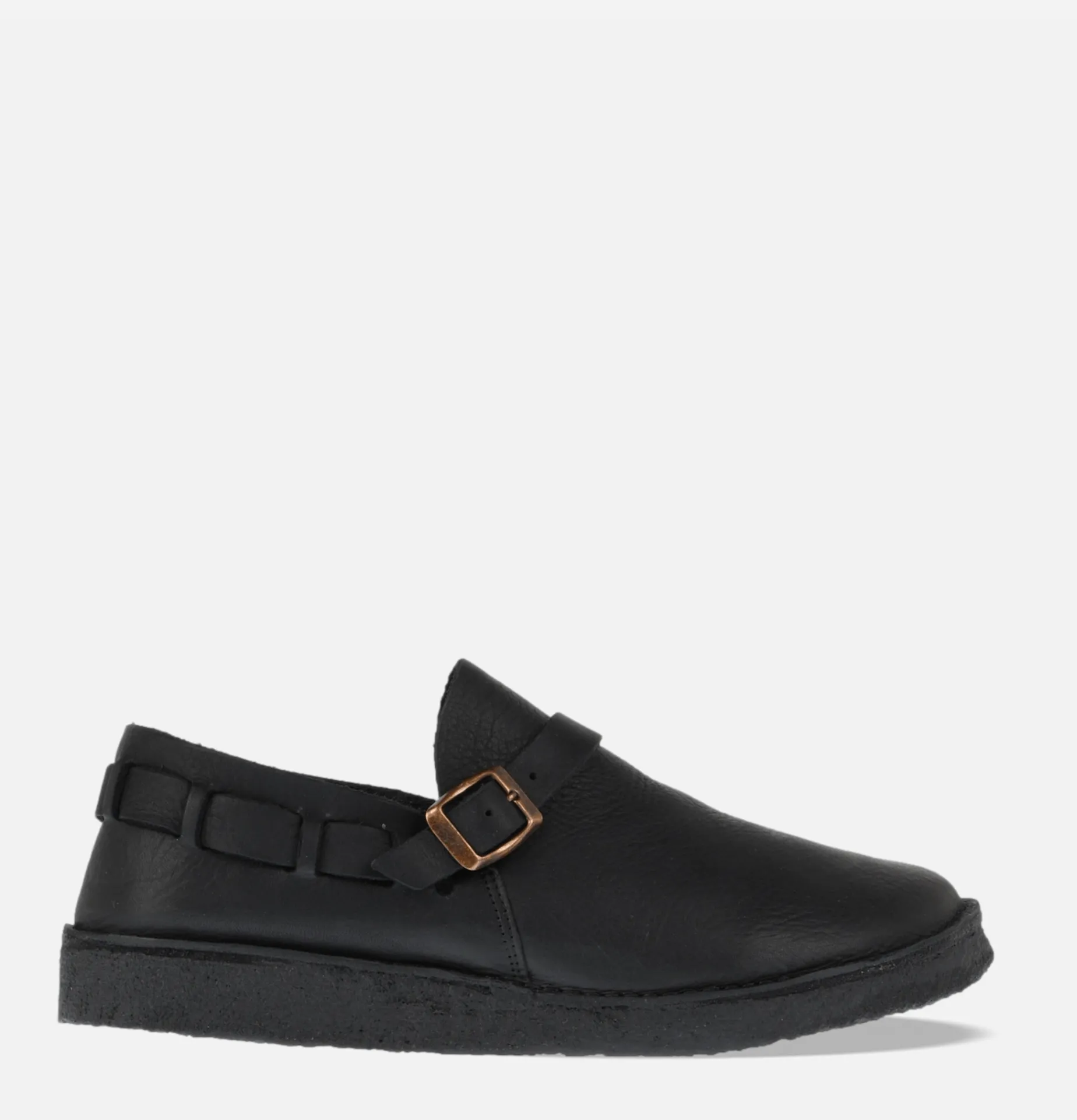 YOGI FOOTWEAR Corso Buckle Monk Shoes Black