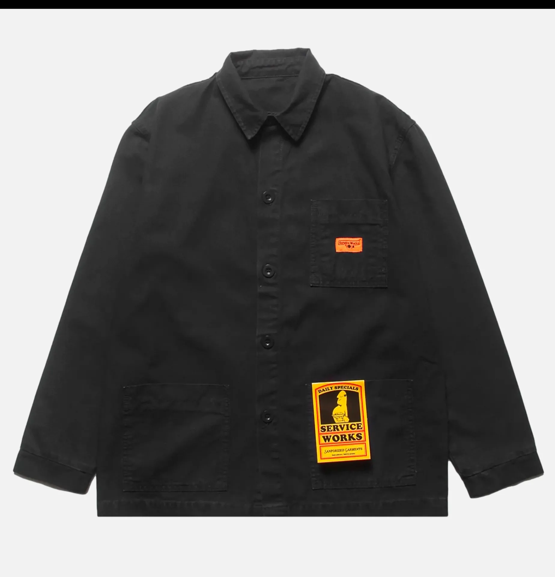 SERVICE WORKS Coverall Jacket Black