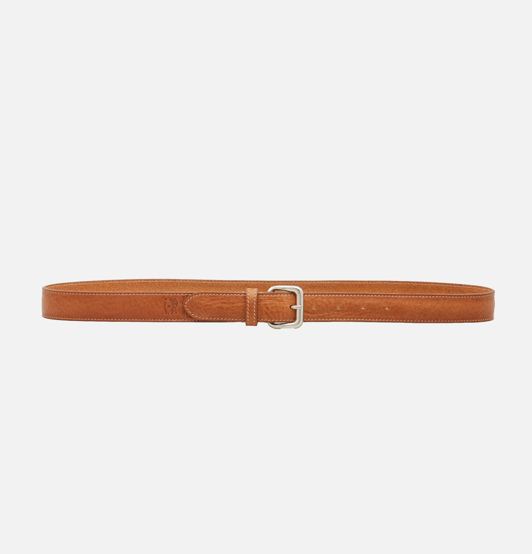 IL BISONTE Cow Hide Belt Cognac