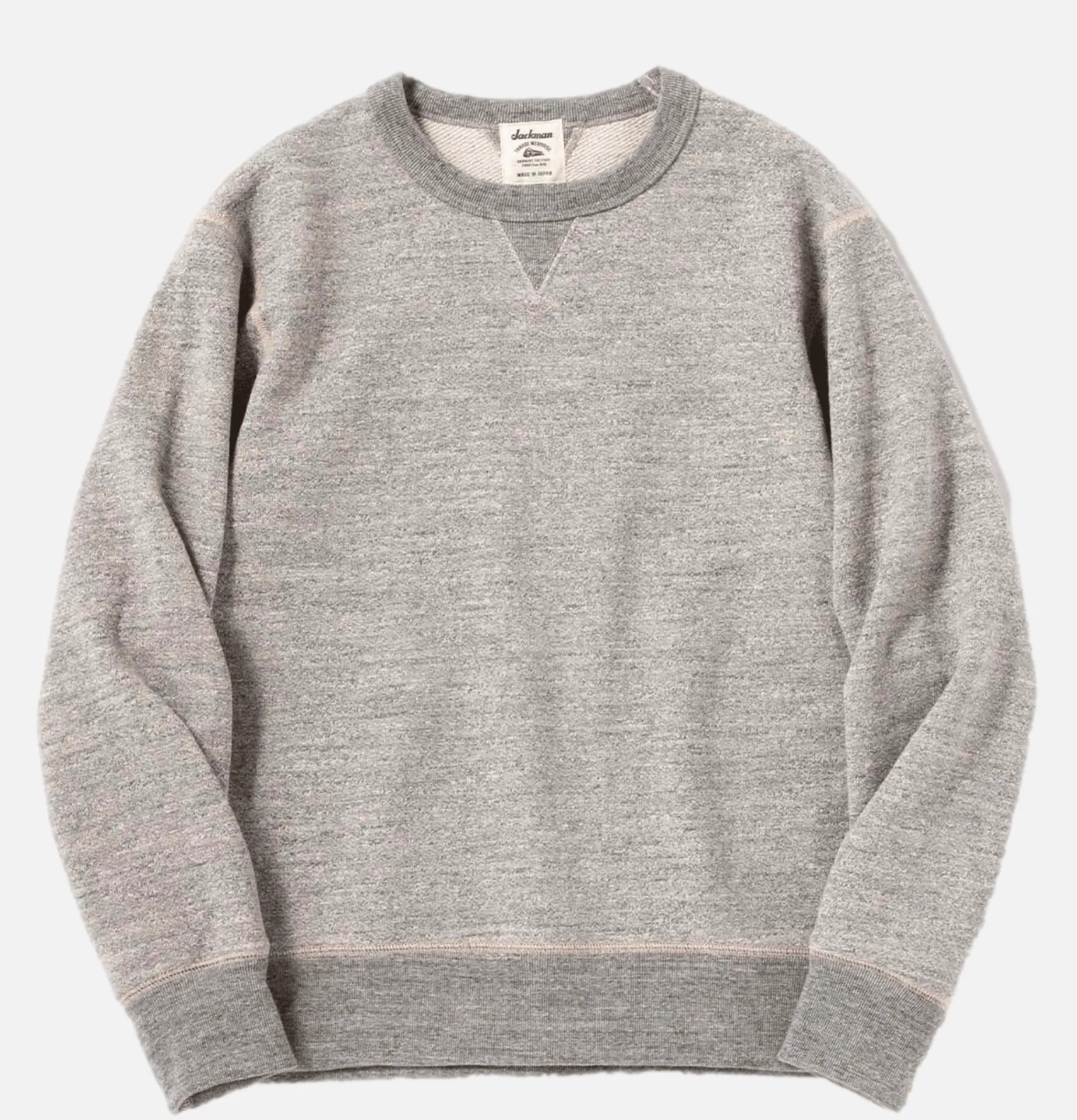 JACKMAN Crewneck Sweater Heather Grey