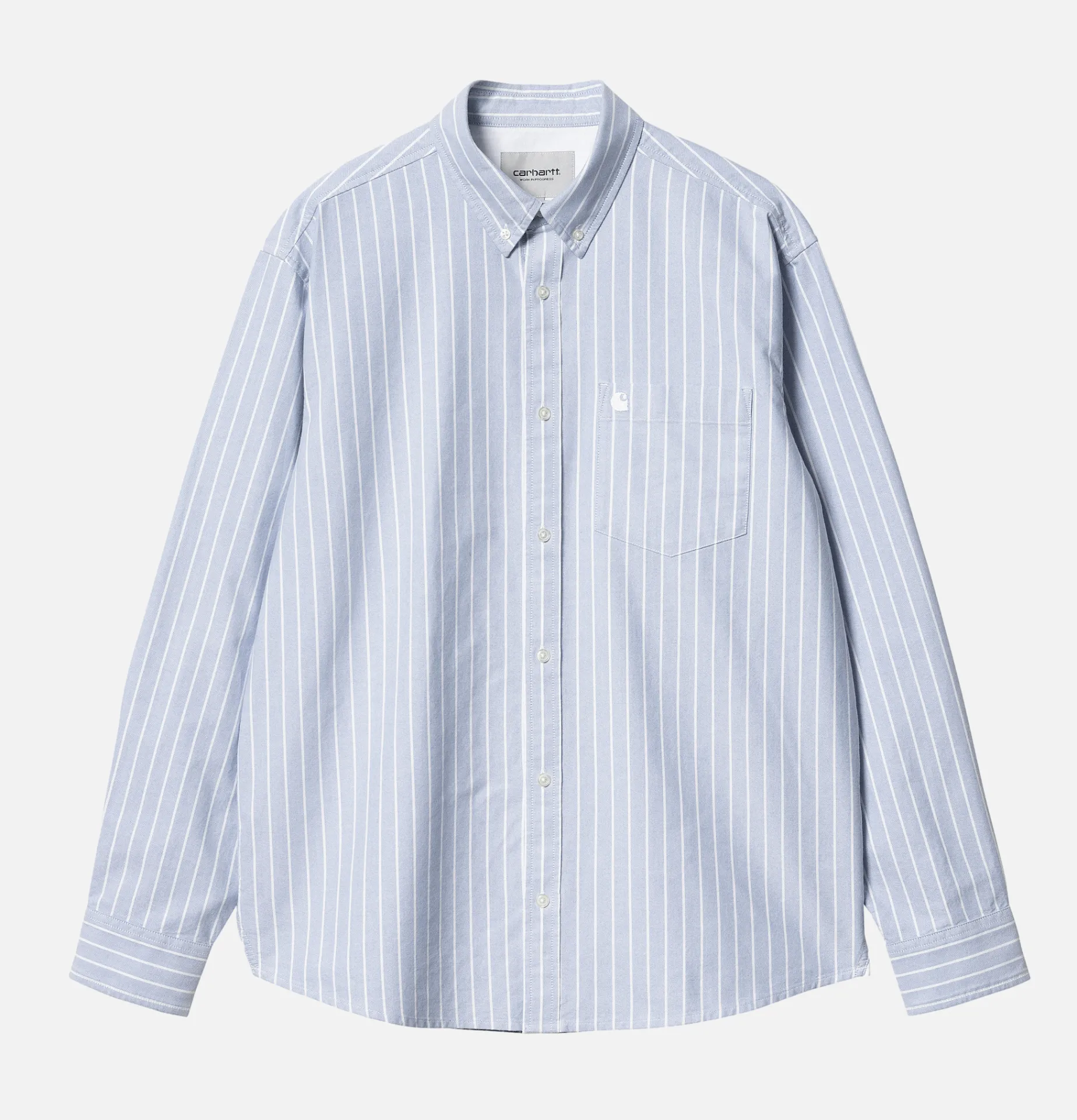 CARHARTT WIP Dowlen Stripe Shirt Bleach Whi