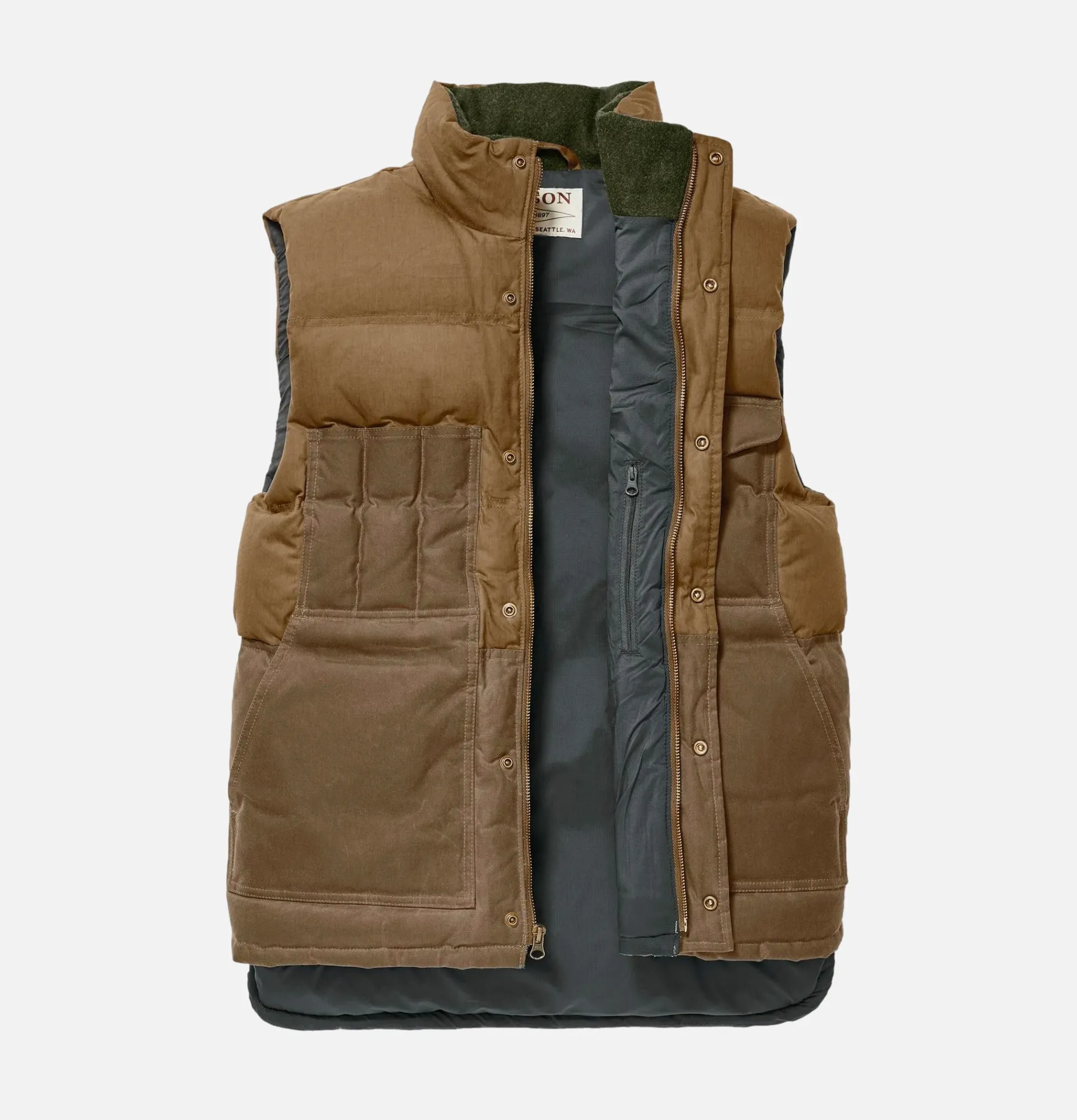 FILSON Down Cruiser Vest Dark Tan