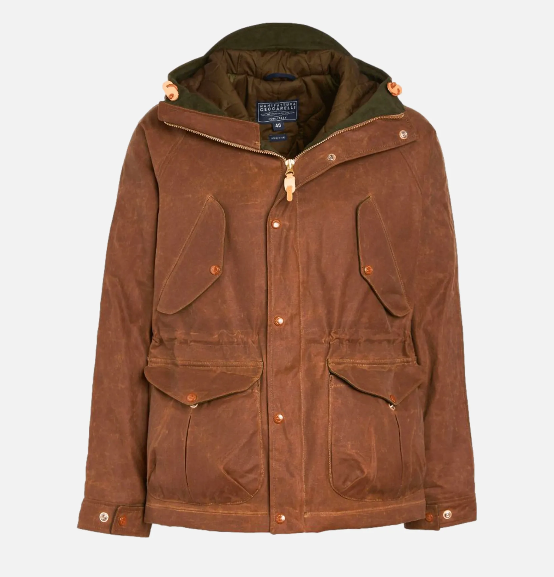 MANIFATTURA CECCARELLI Fisherman Parka Dark Tan