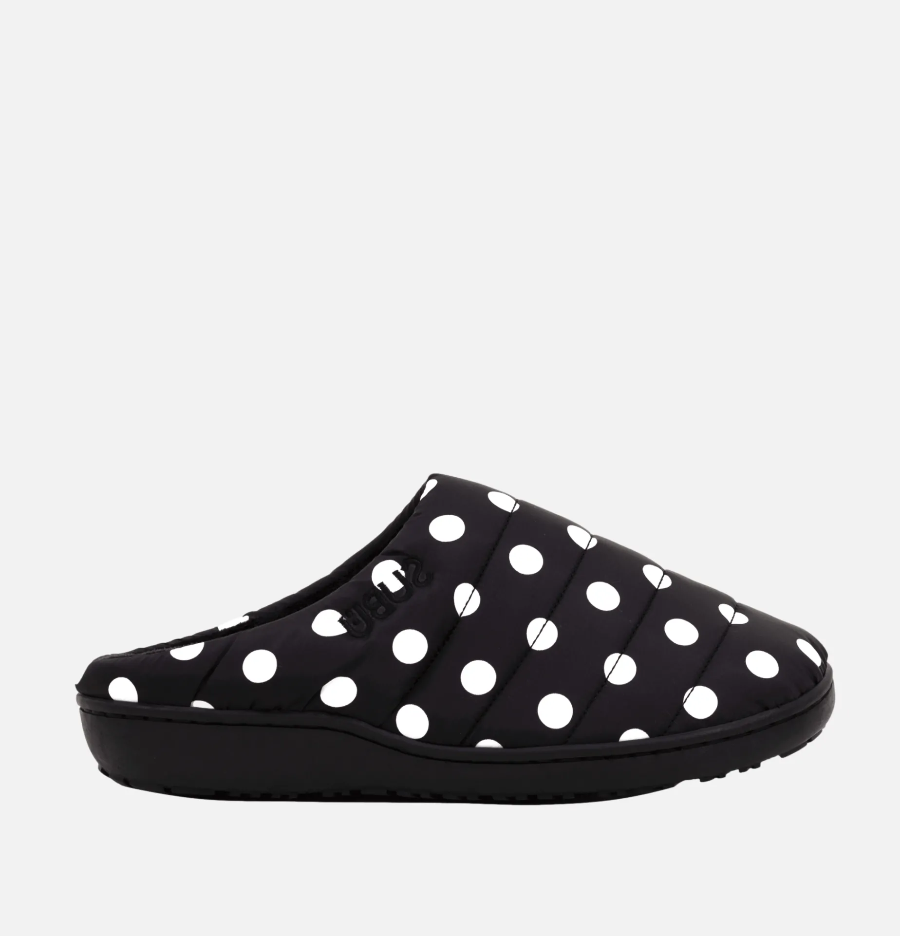 Women SUBU TOKYO F-Line Slippers Blackdots