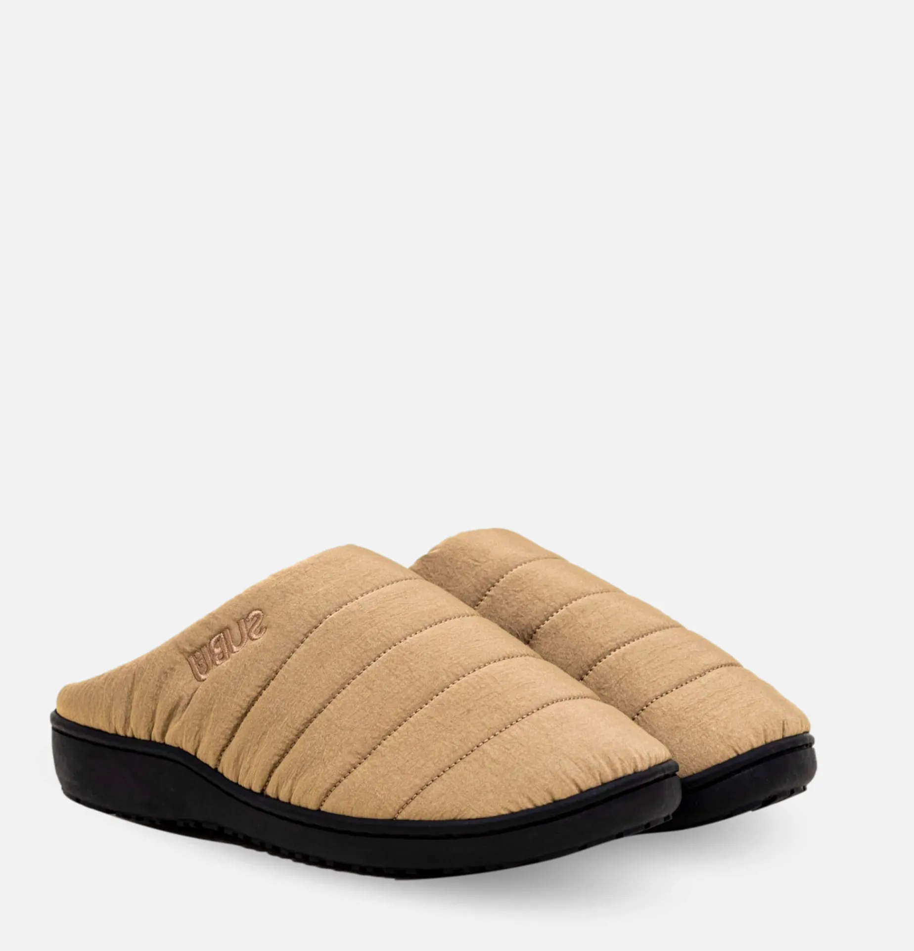 Women SUBU TOKYO F-Line Slippers Relax Beige