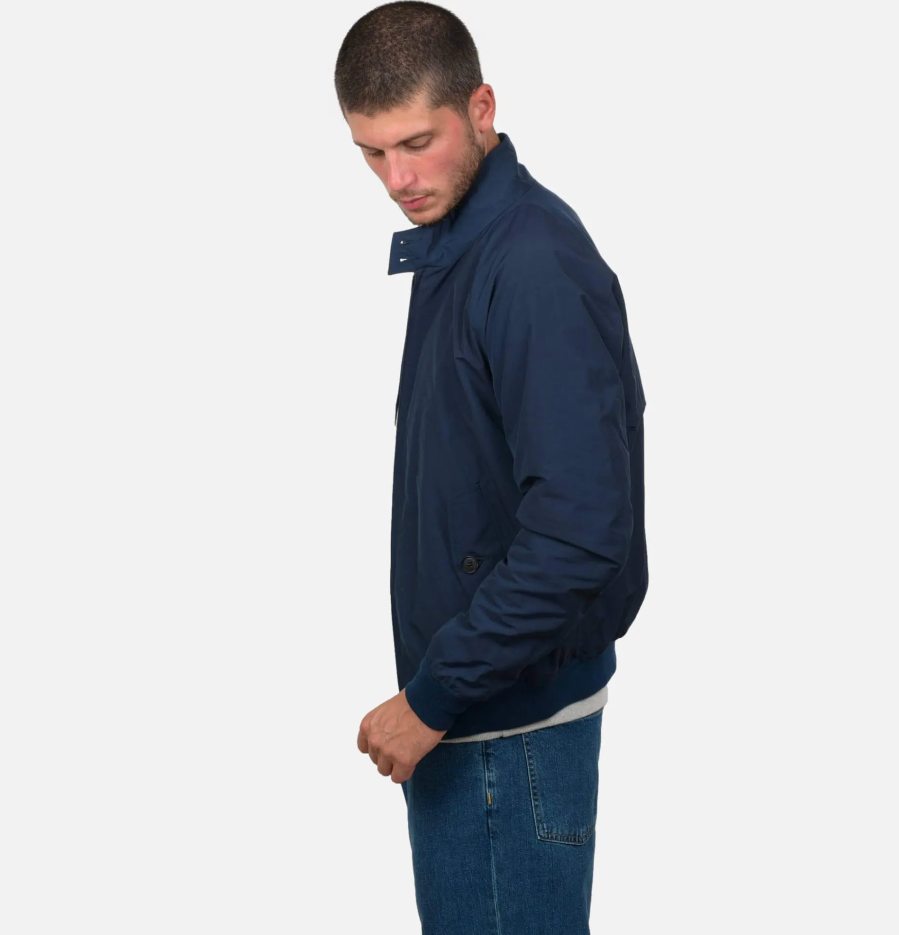 BARACUTA G9 Harrington Jacket Navy