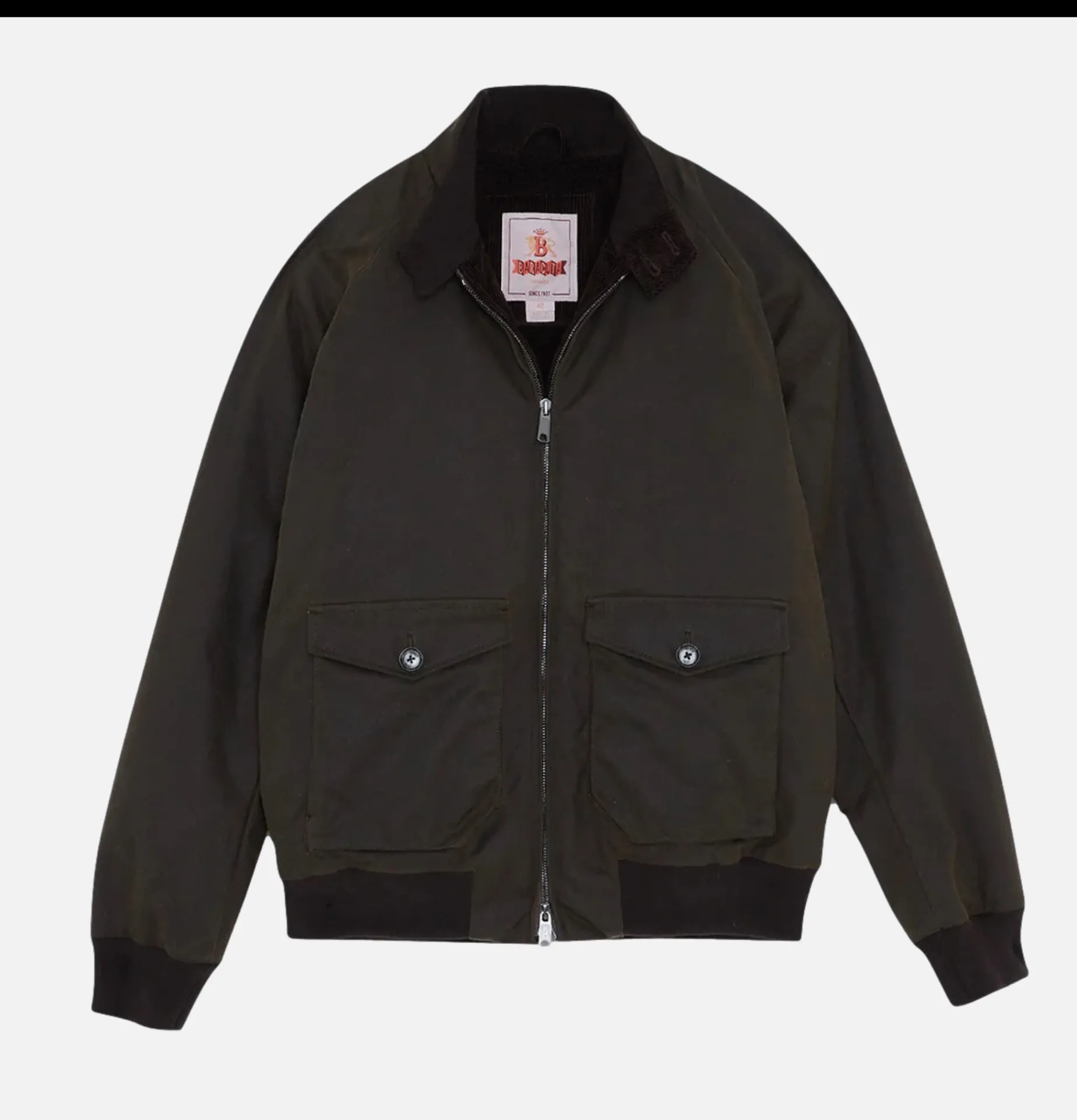 BARACUTA G9 Jacket Waxed Moss Green