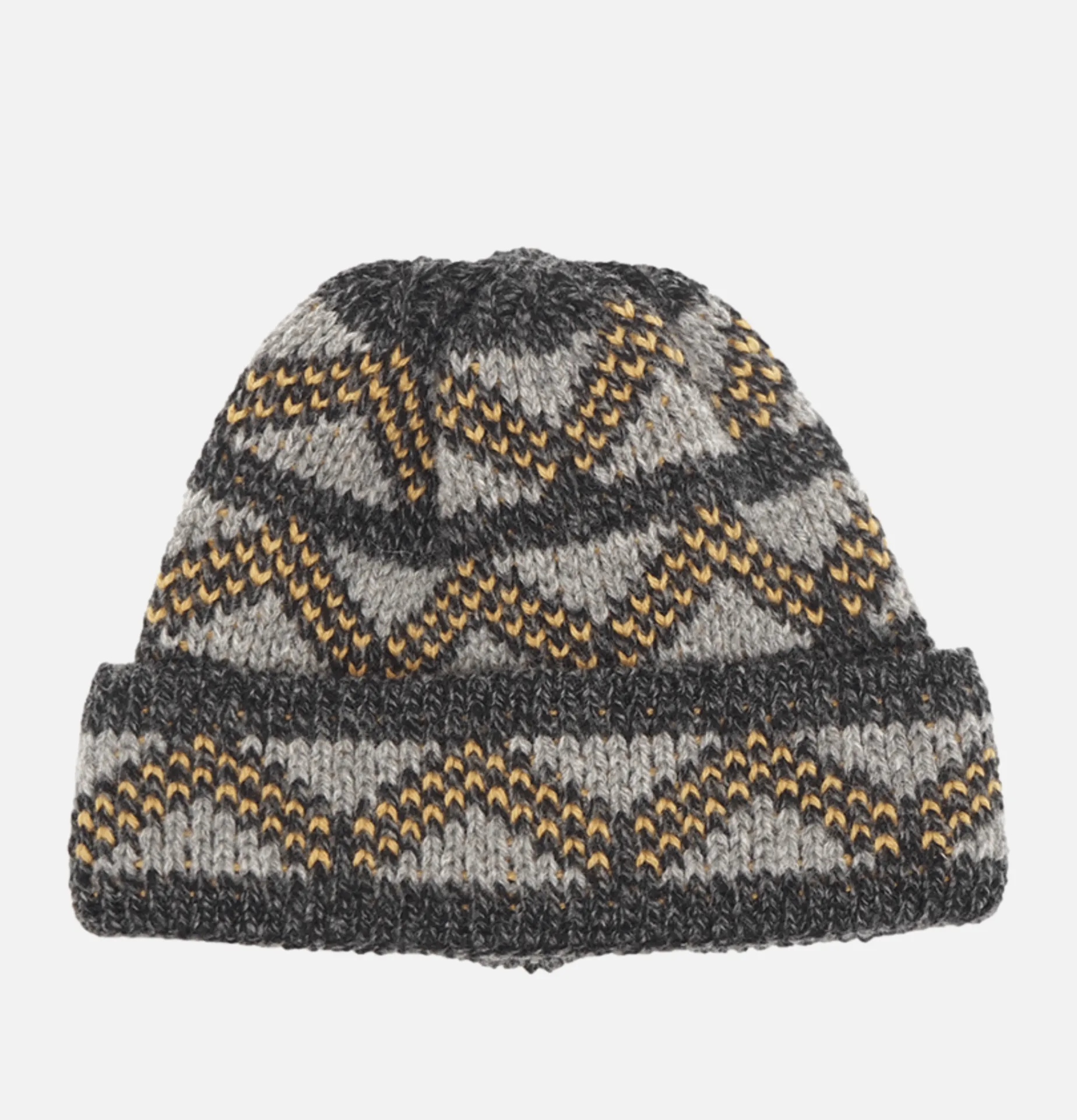 FOUND FEATHER Geo Beanie Black