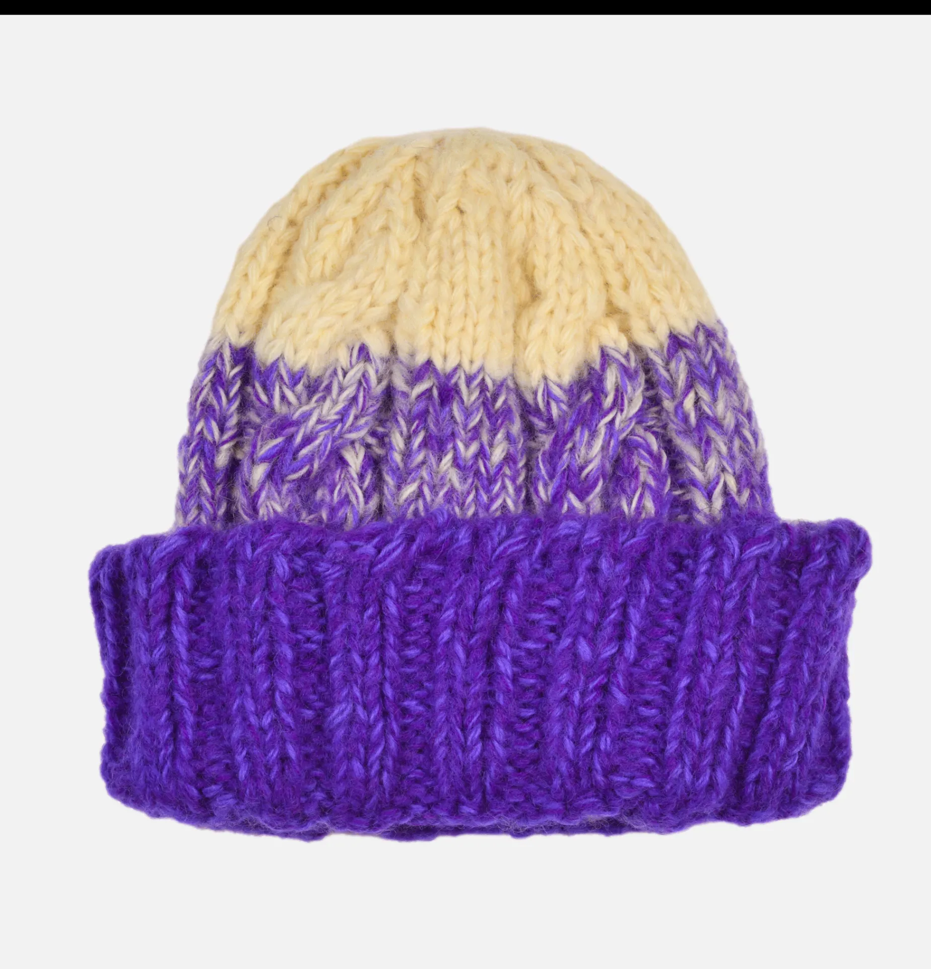 SUBLIME Hand Knit Fisherman Purple