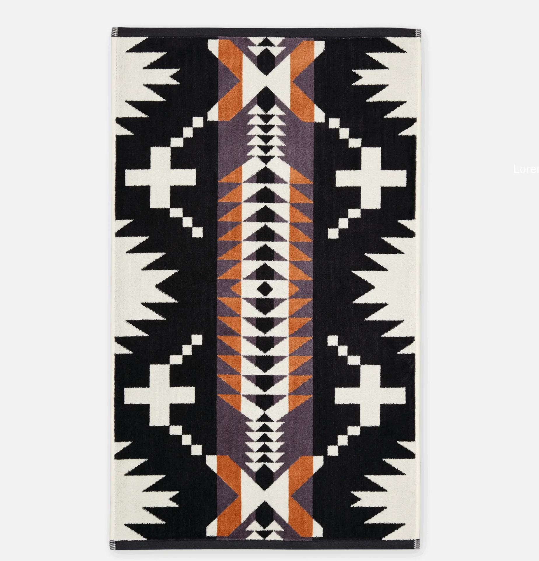 PENDLETON Hand Towel Spider Rock Black