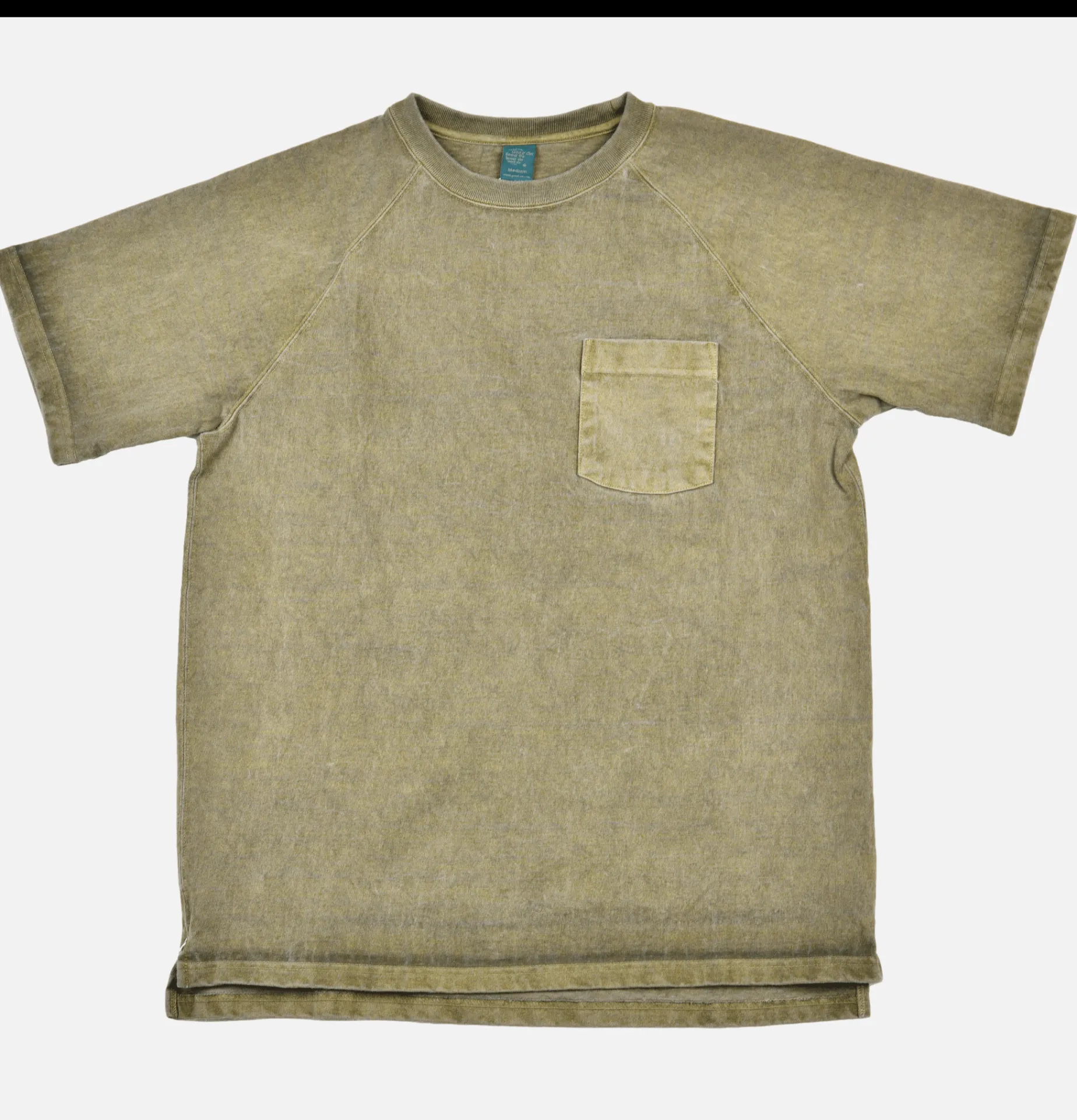 GOOD ON Heavy Raglan Pocket Tee Sage