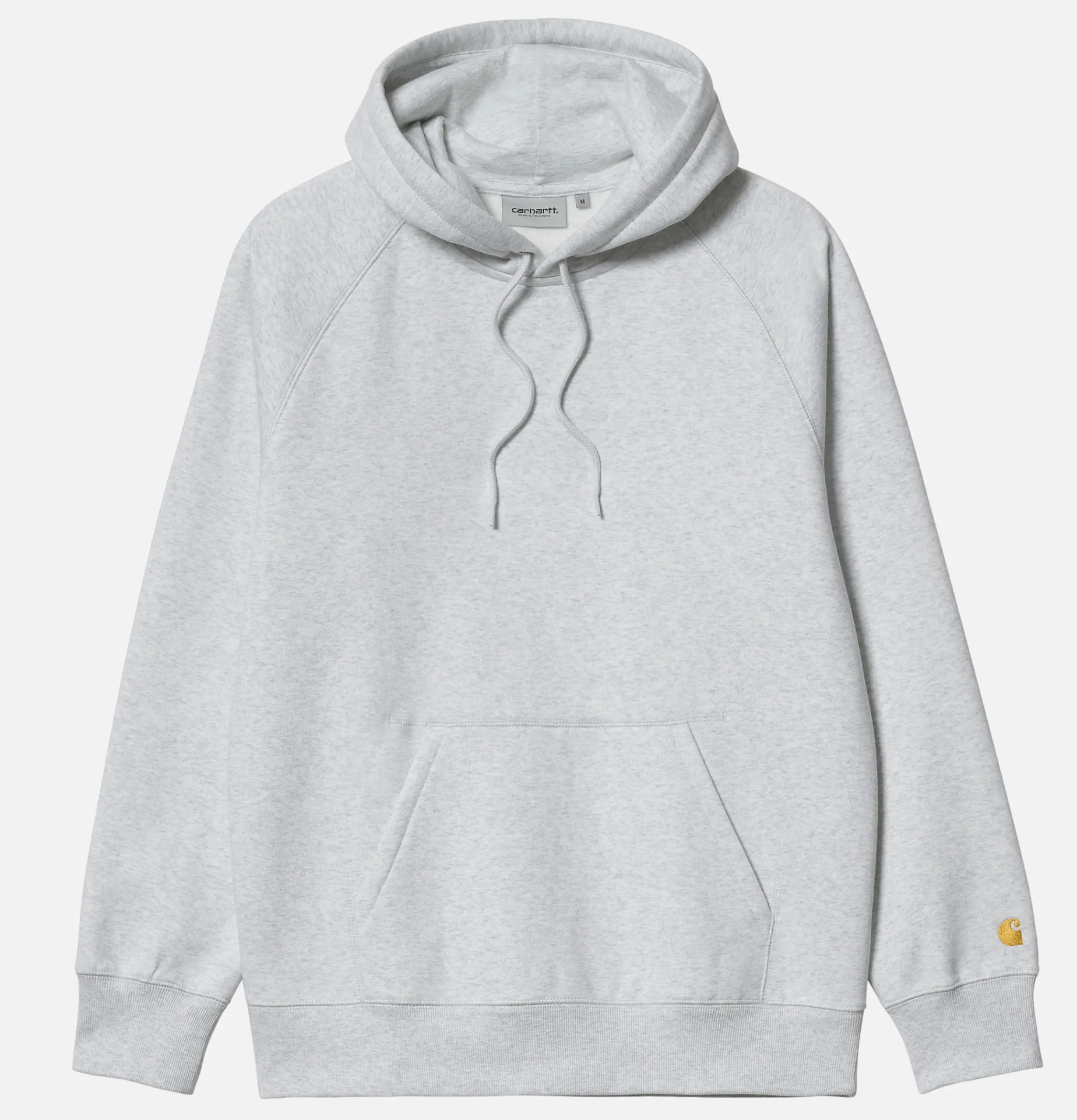 CARHARTT WIP Hooded Chase Sweatshirt Ash Grey Heather